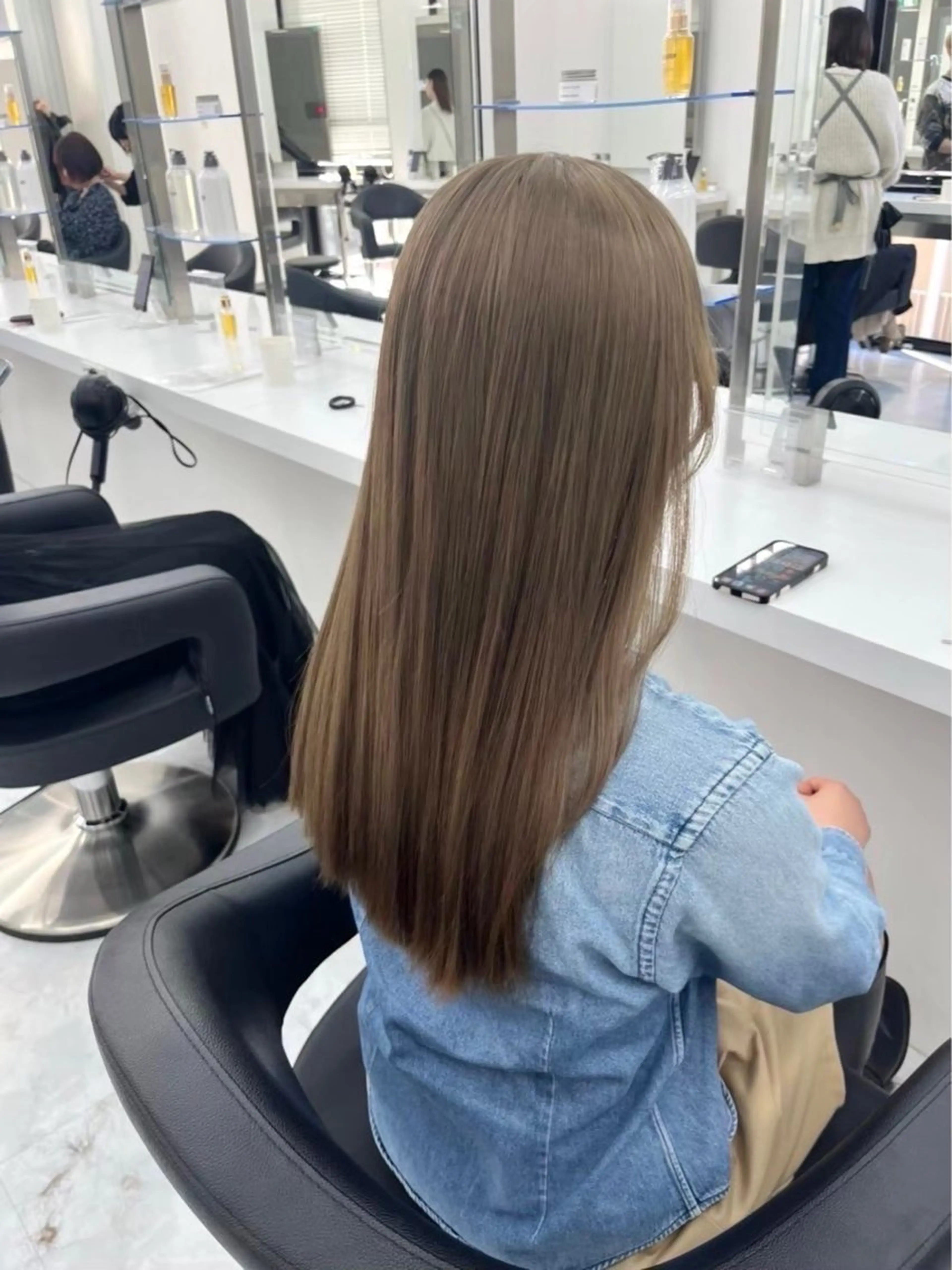カラー ブリーチ ダブルカラー カット トリートメント ヘッドスパ ヘアセット ショート/表参道 Rimu✂️🤍のヘアスタイル