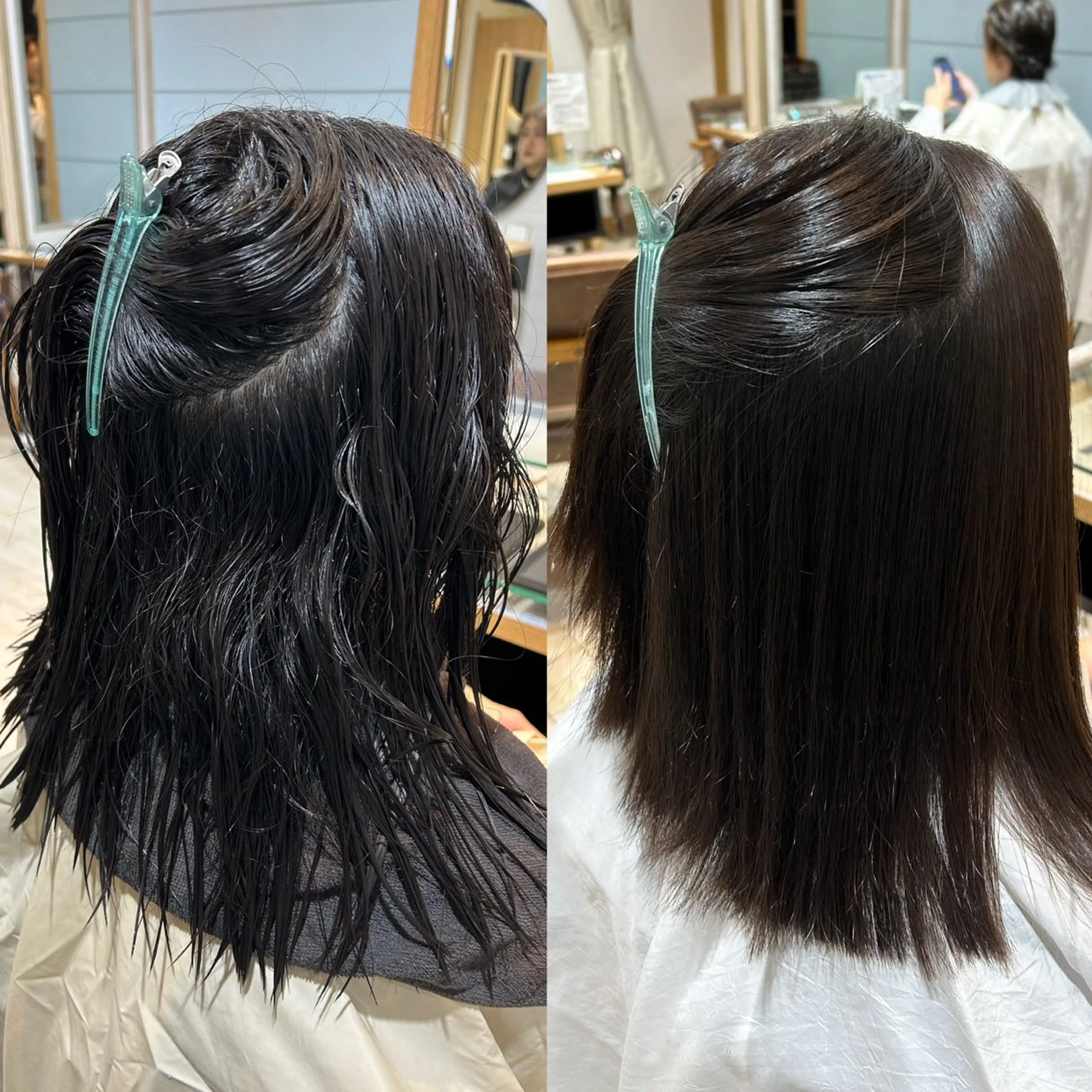 ミディアム パーマ 縮毛矯正 トリートメント Ami 🕊‎✨のヘアスタイル