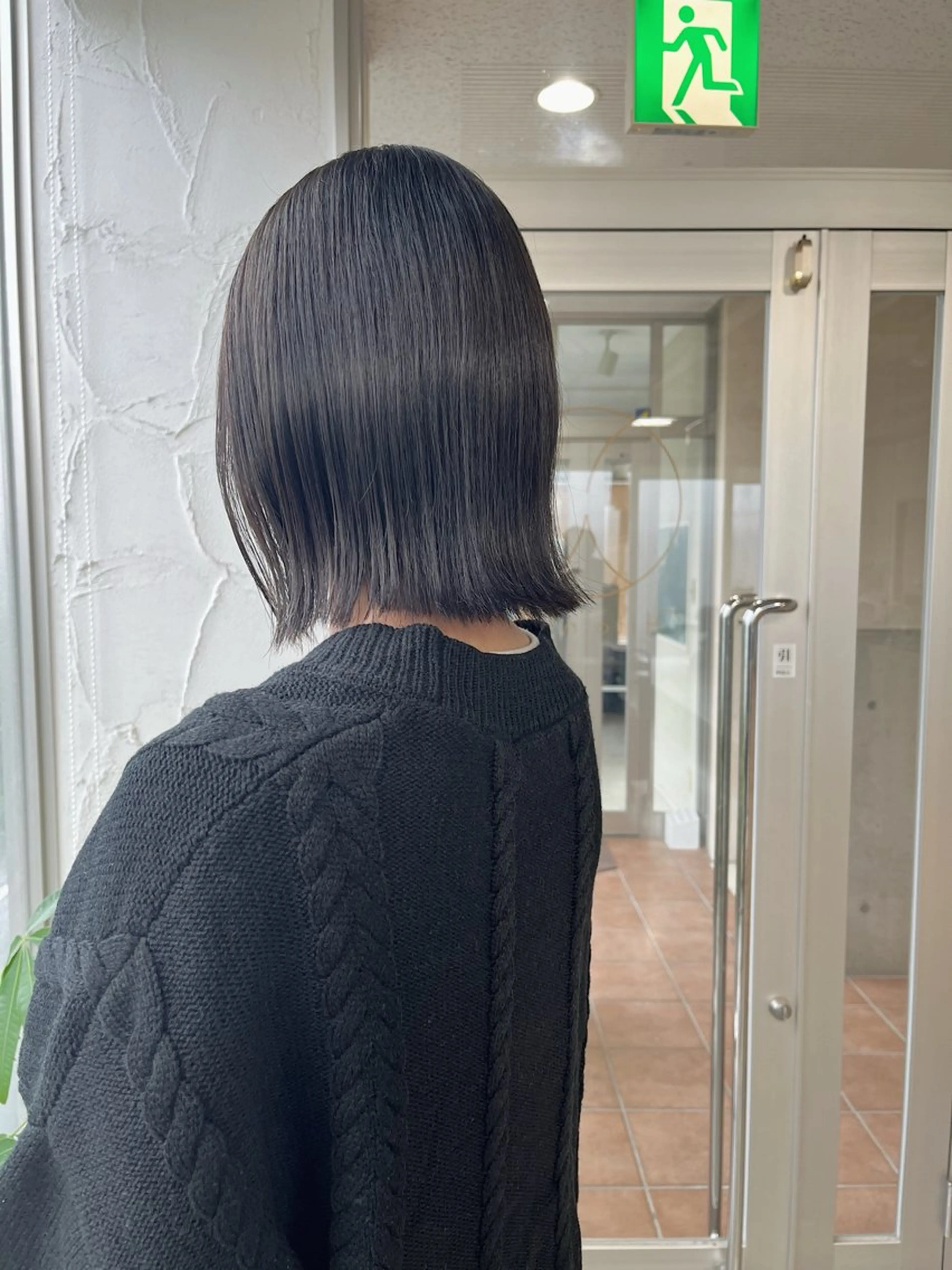 ミディアム カット ヘアカラー トリートメント 荒川泰輝 /オリーブカラーのヘアスタイル