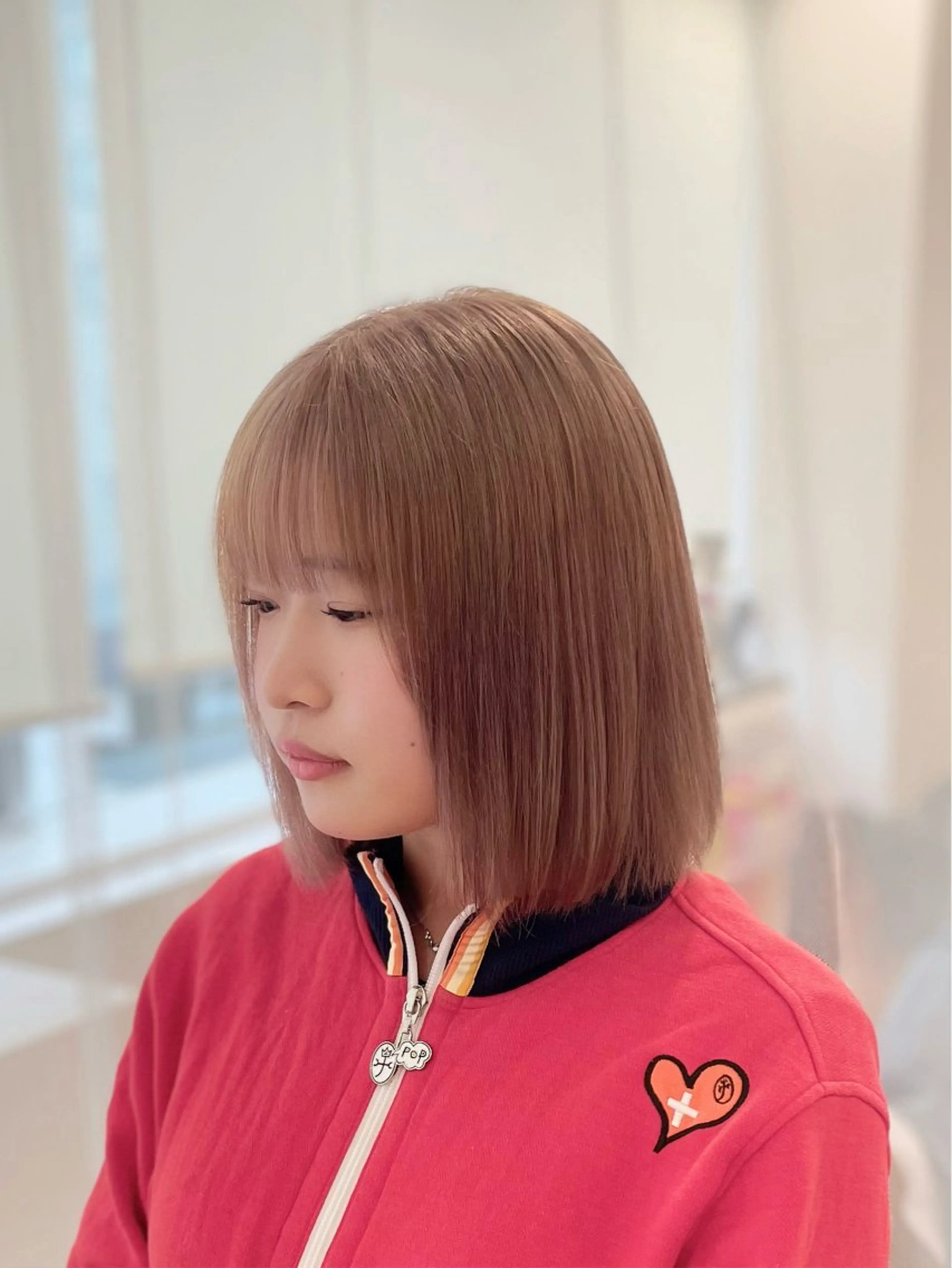 ミディアム カラー カット ヘアカラー トリートメント GaKu/レイヤー /カラー/ブロンドのヘアスタイル