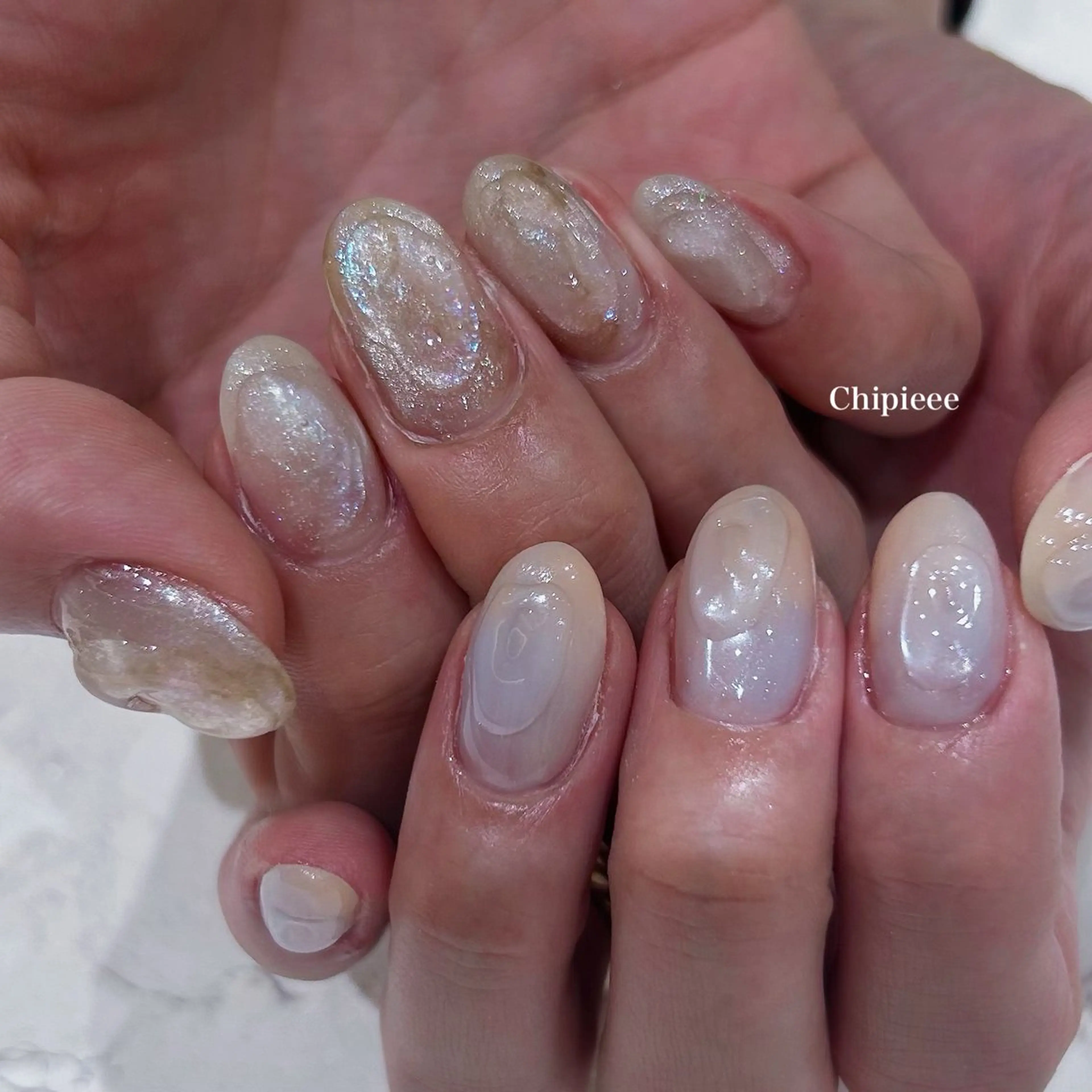 ネイル ニュアンスネイル Chipieee manamiのネイルデザイン