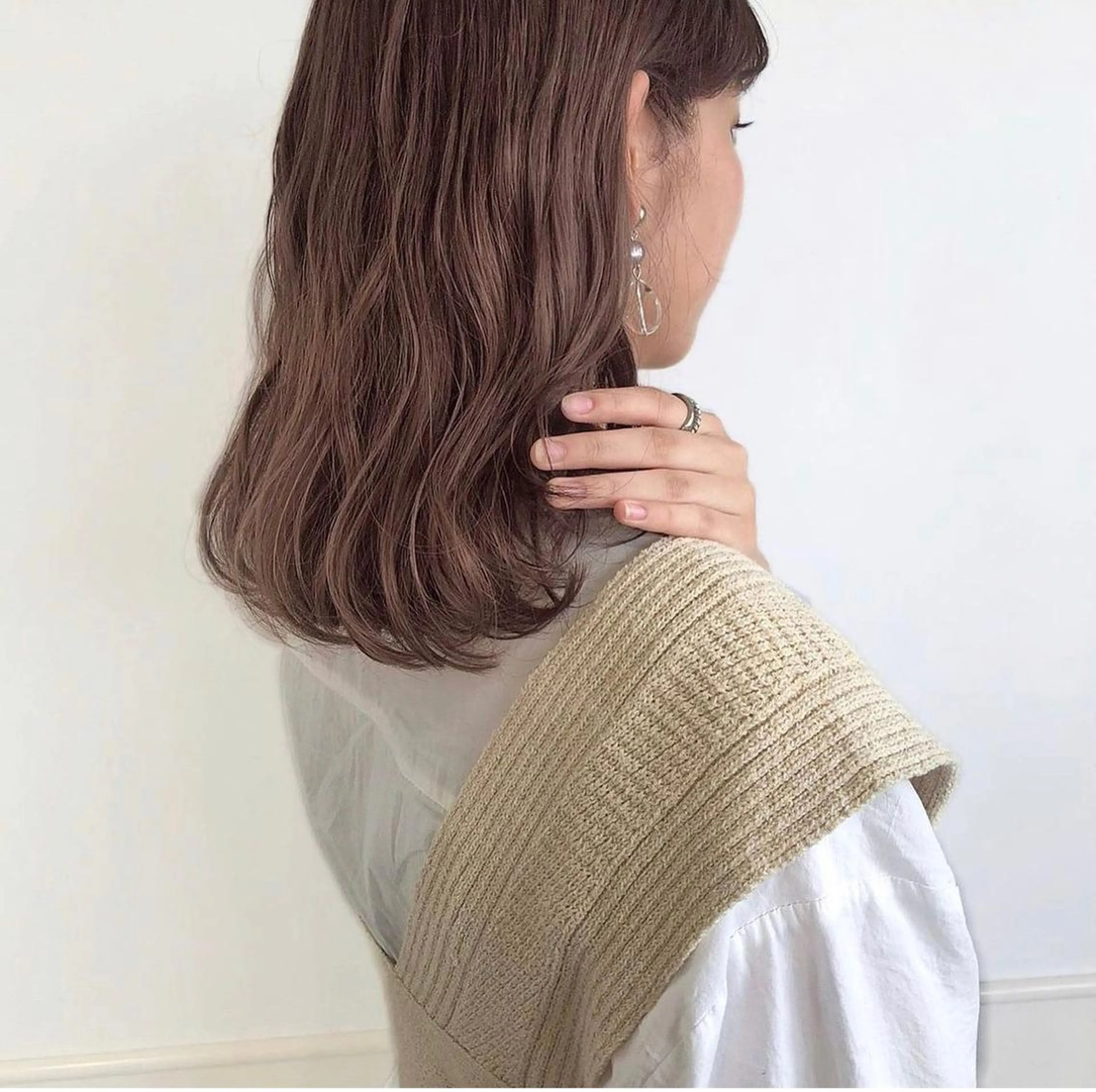 ミディアム ParveMix 佐々木梨紗🤍のヘアスタイル