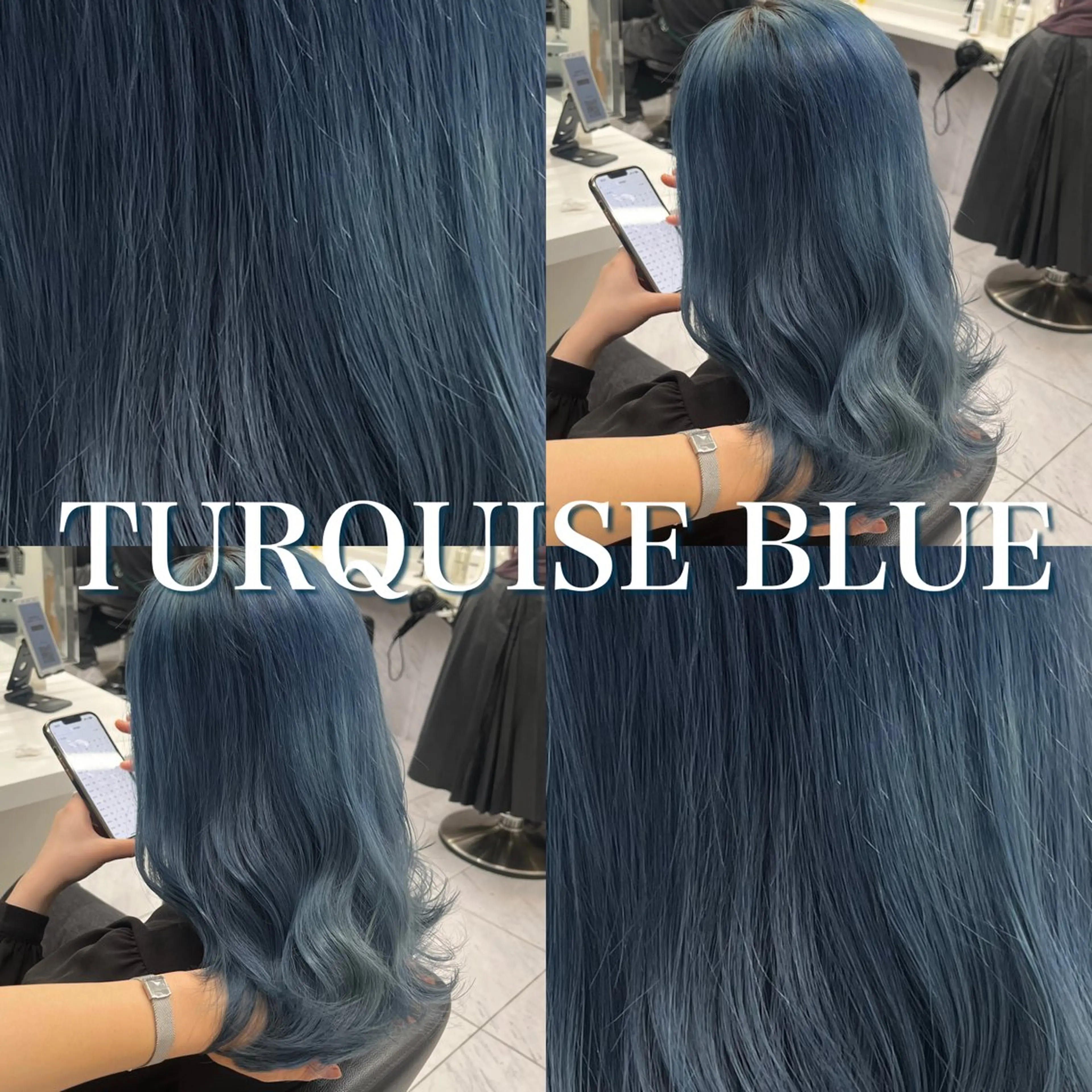 ロング ヘアカラー トリートメント ヘッドスパ ヘアセット 寒色＆ブリーチ特化 寒色MiOのヘアスタイル