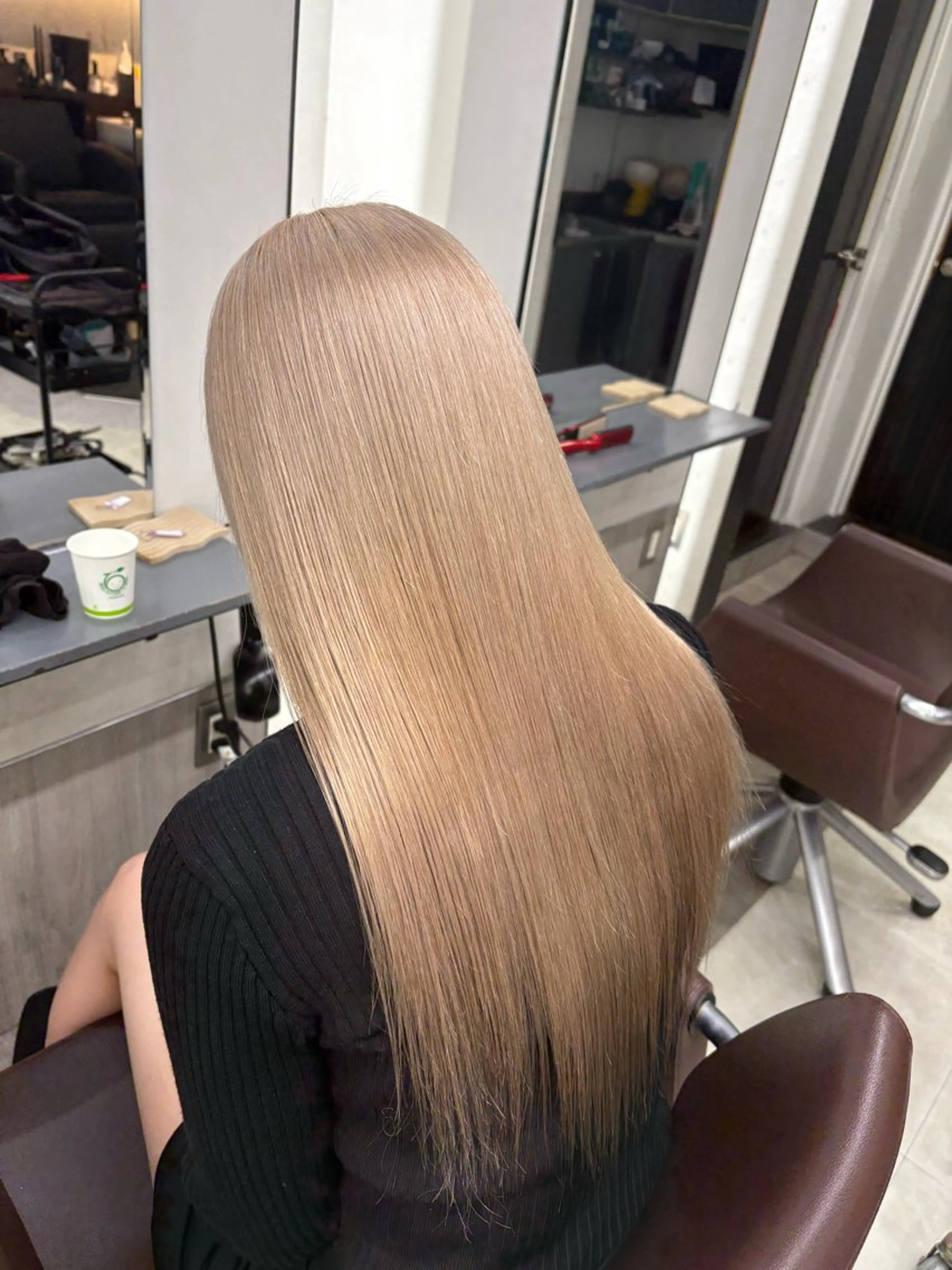 ロング カラー ヘアカラー ミルクティー/ピンク /ブロンド 咲良のヘアスタイル