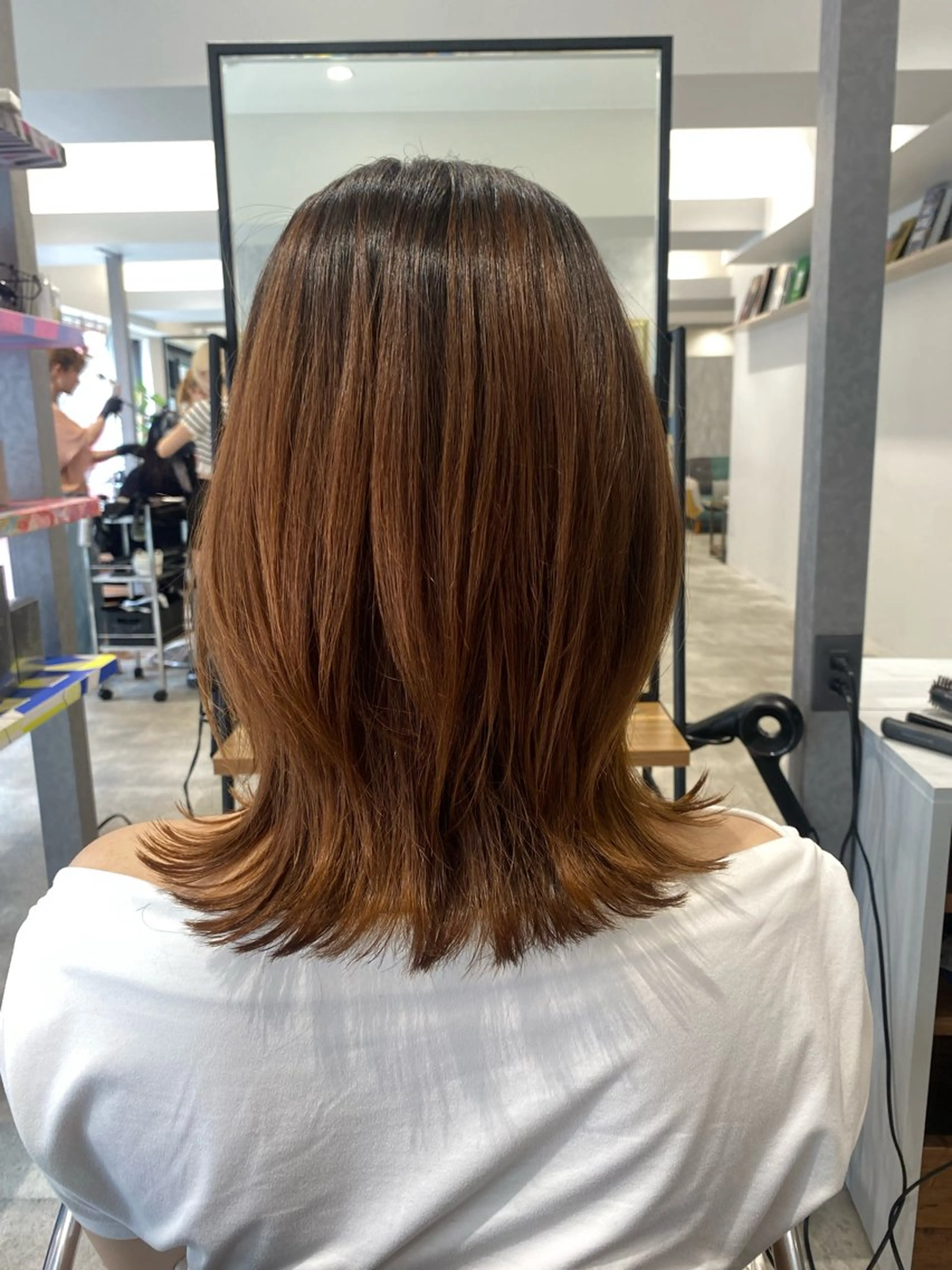 ミディアム カット ゅぃ /韓国風/顔周りのヘアスタイル