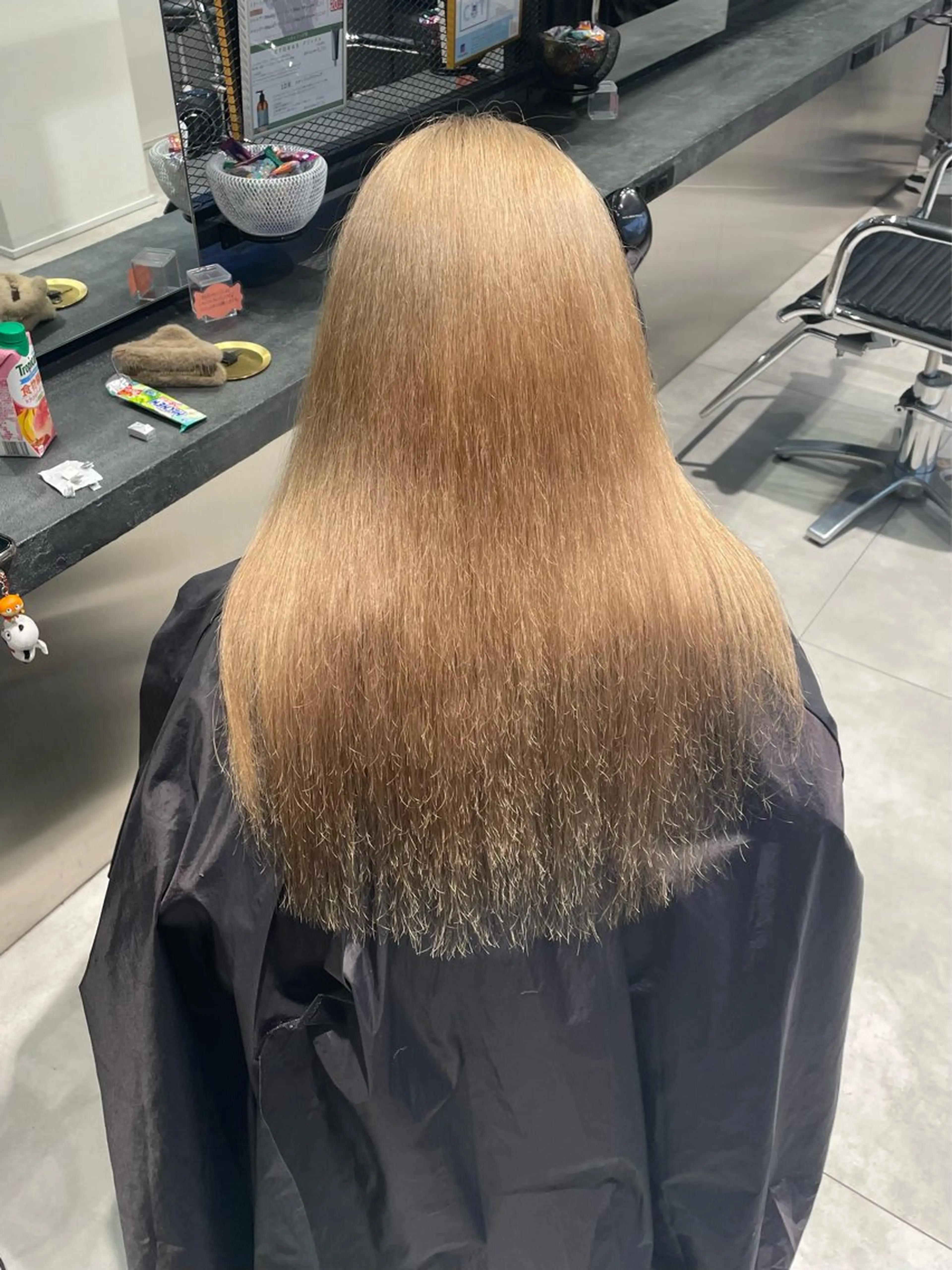 セミロング カラー ベージュカラー ヘアカラー トリートメント 🩷ケアブリーチ /ピンク/れい🩷のヘアスタイル