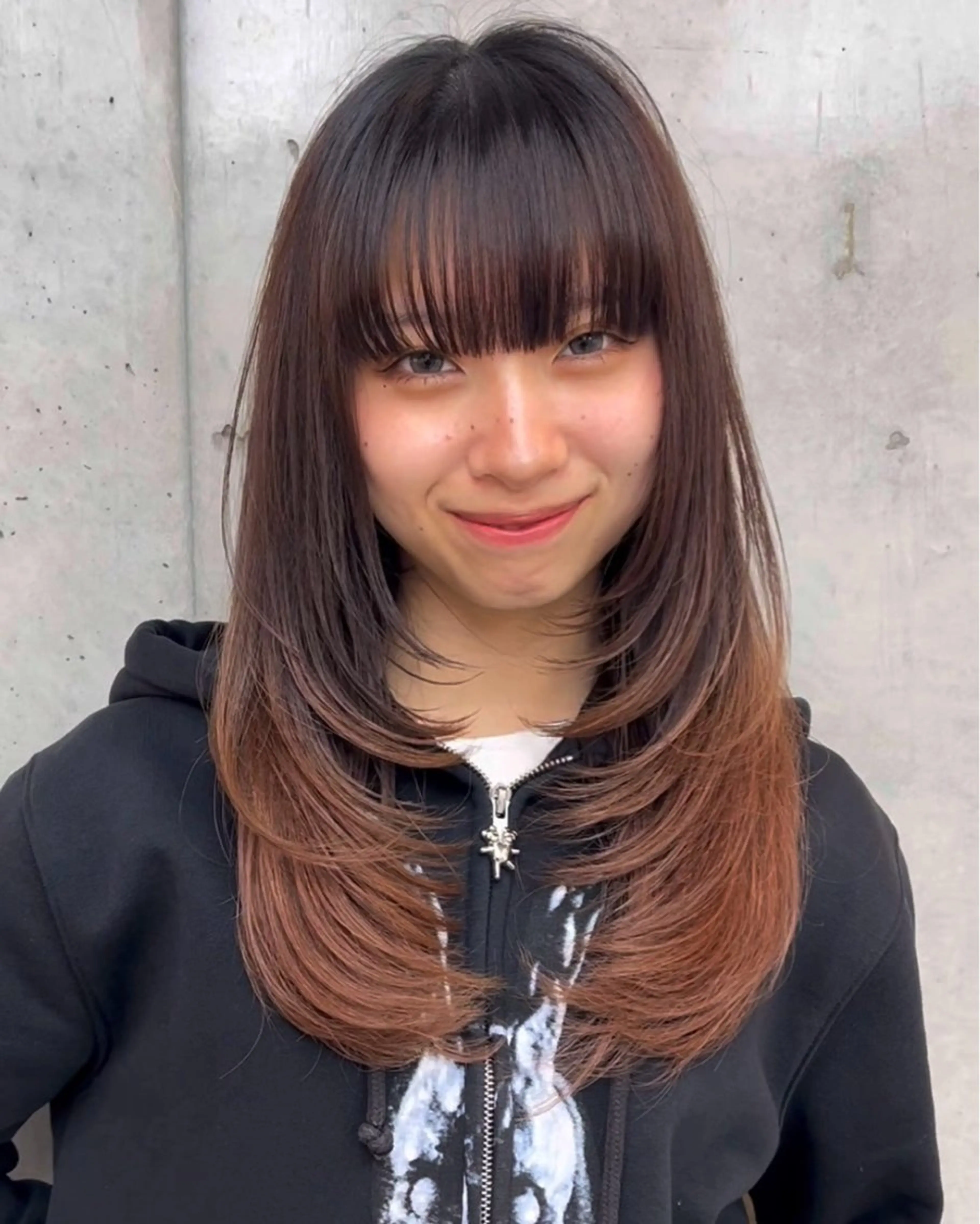 ミディアム i.blue所属・似合わせカット/ ヘアメイク/naruのヘアスタイル