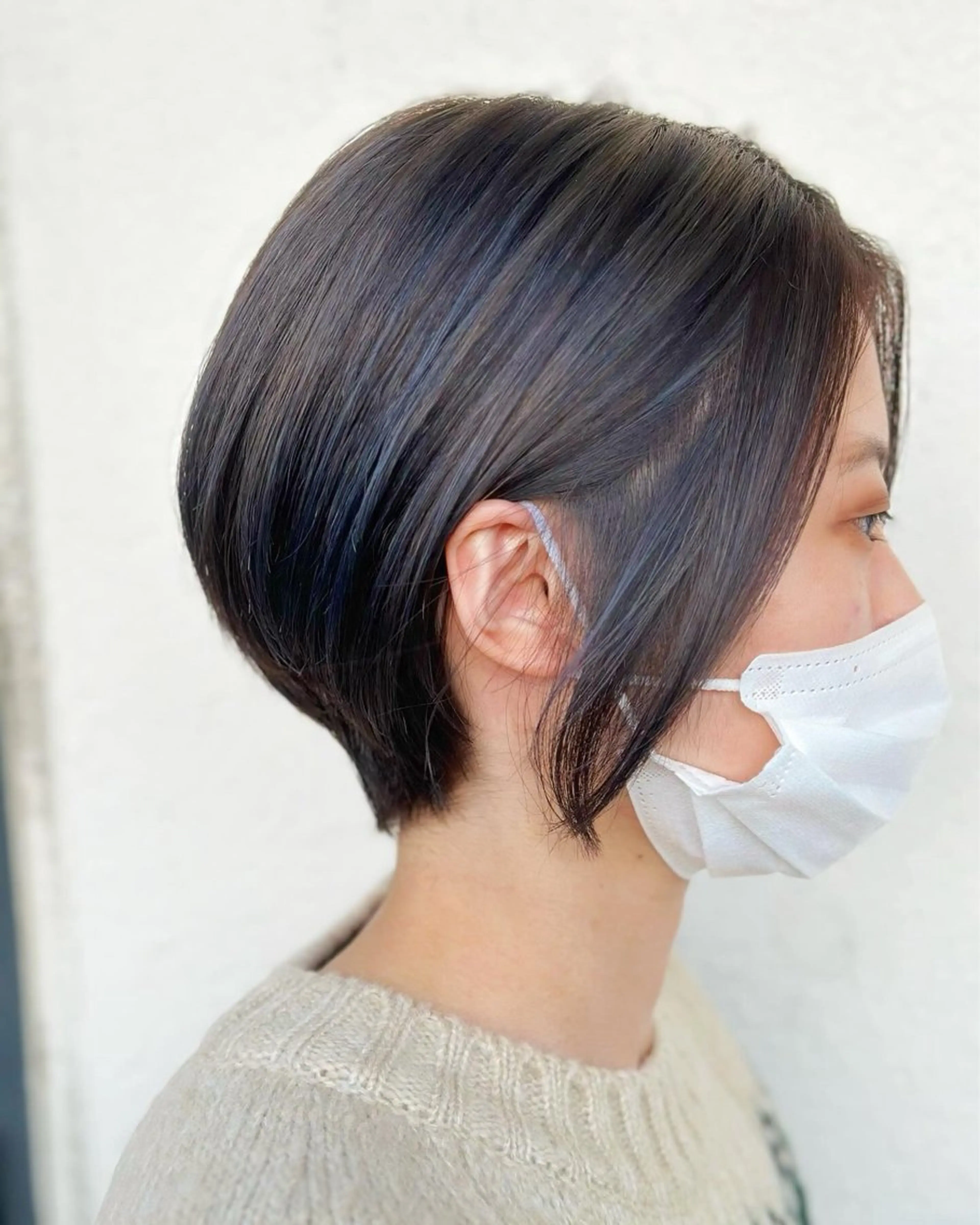 ショート カラー ブルーカラー くびれヘア ショートヘア BEAUTY HAIR SALON OPERA所属・似合わせカット/ Rukaのヘアスタイル