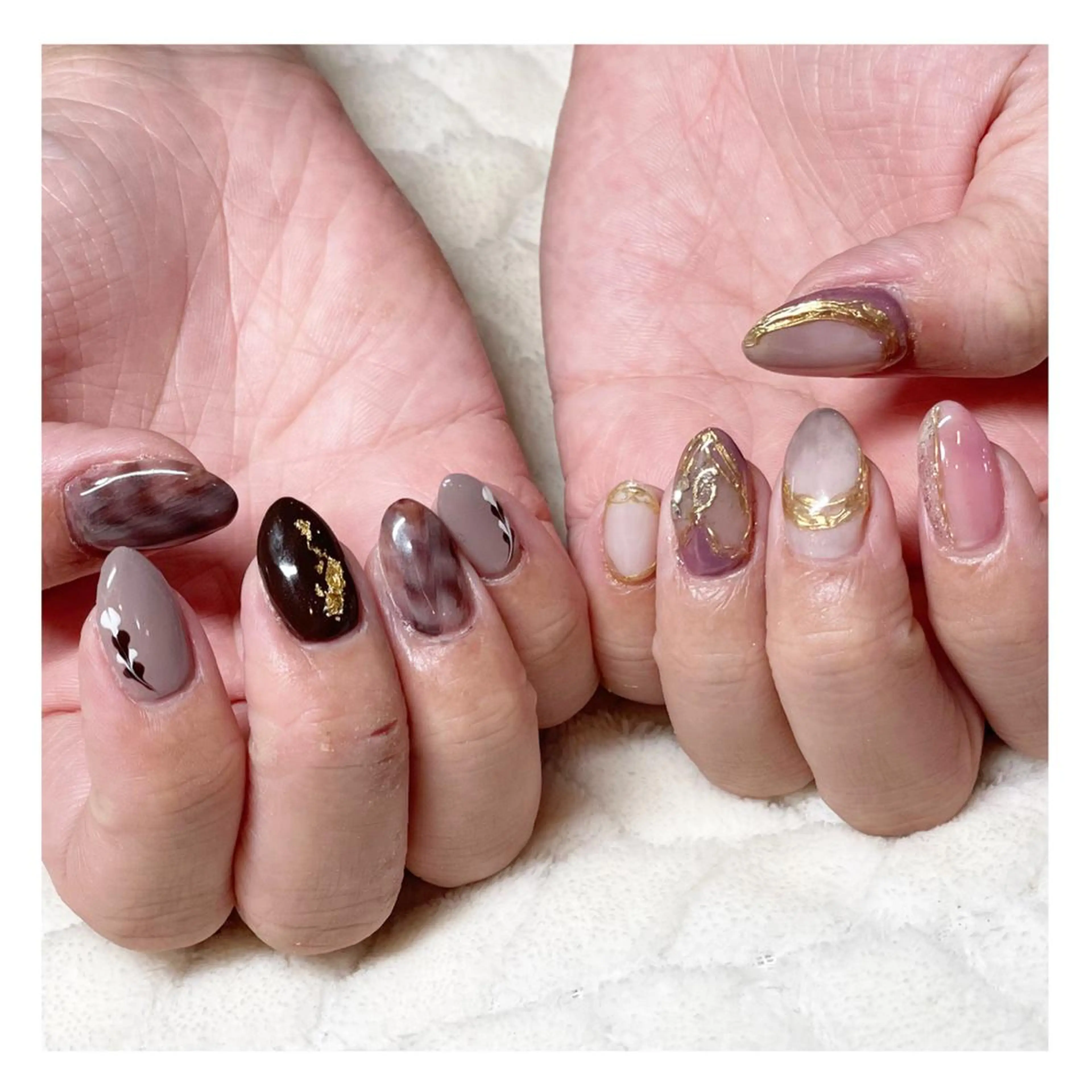 ネイル ジェルネイル ニュアンスネイル ハンドネイル LaLa Peach 福岡のマツエク・マツパデザイン