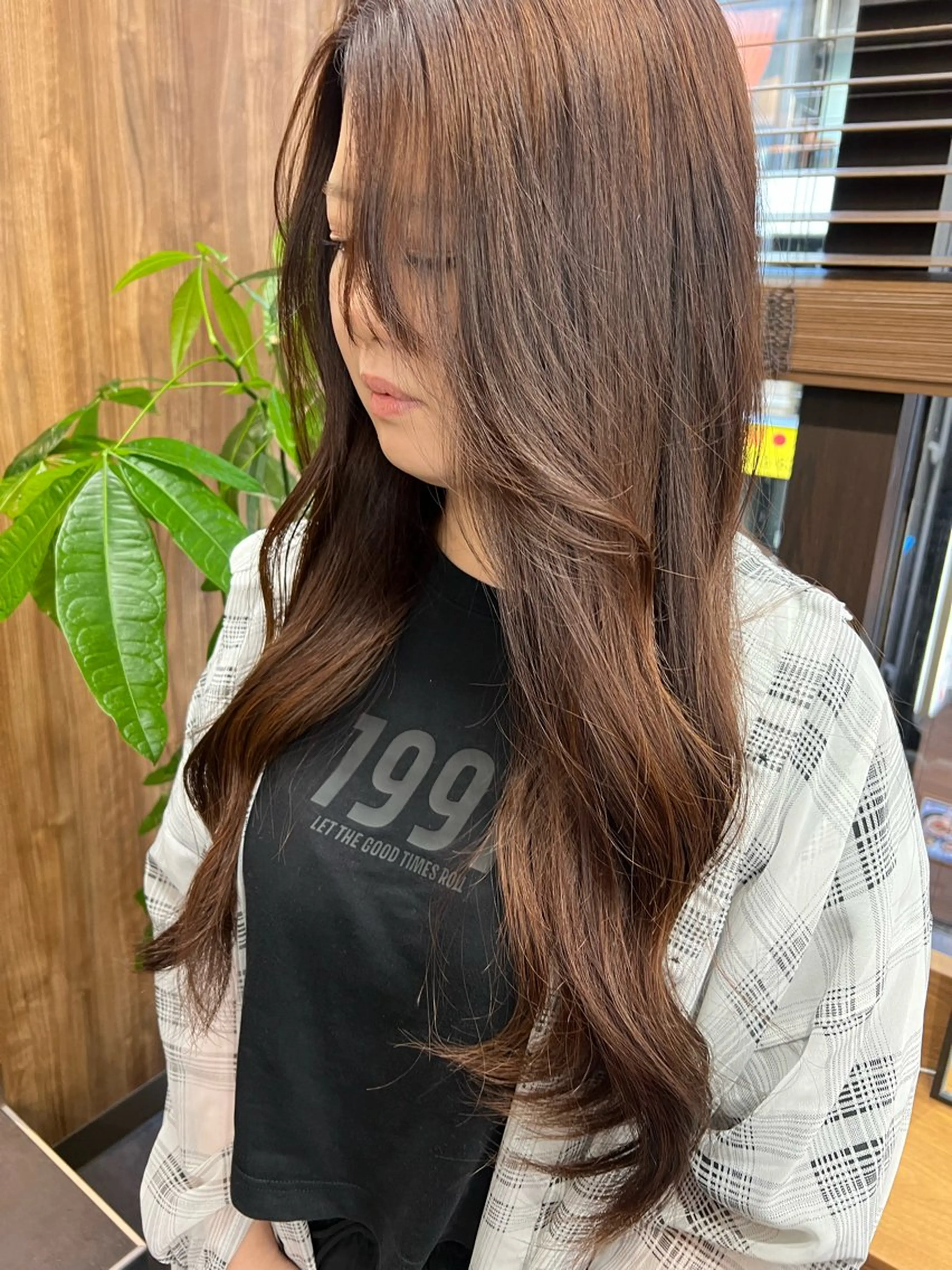 ロング カラー ベージュカラー ブリーチ 透明感カラー カットモデル募集 八王子/kyocoのヘアスタイル