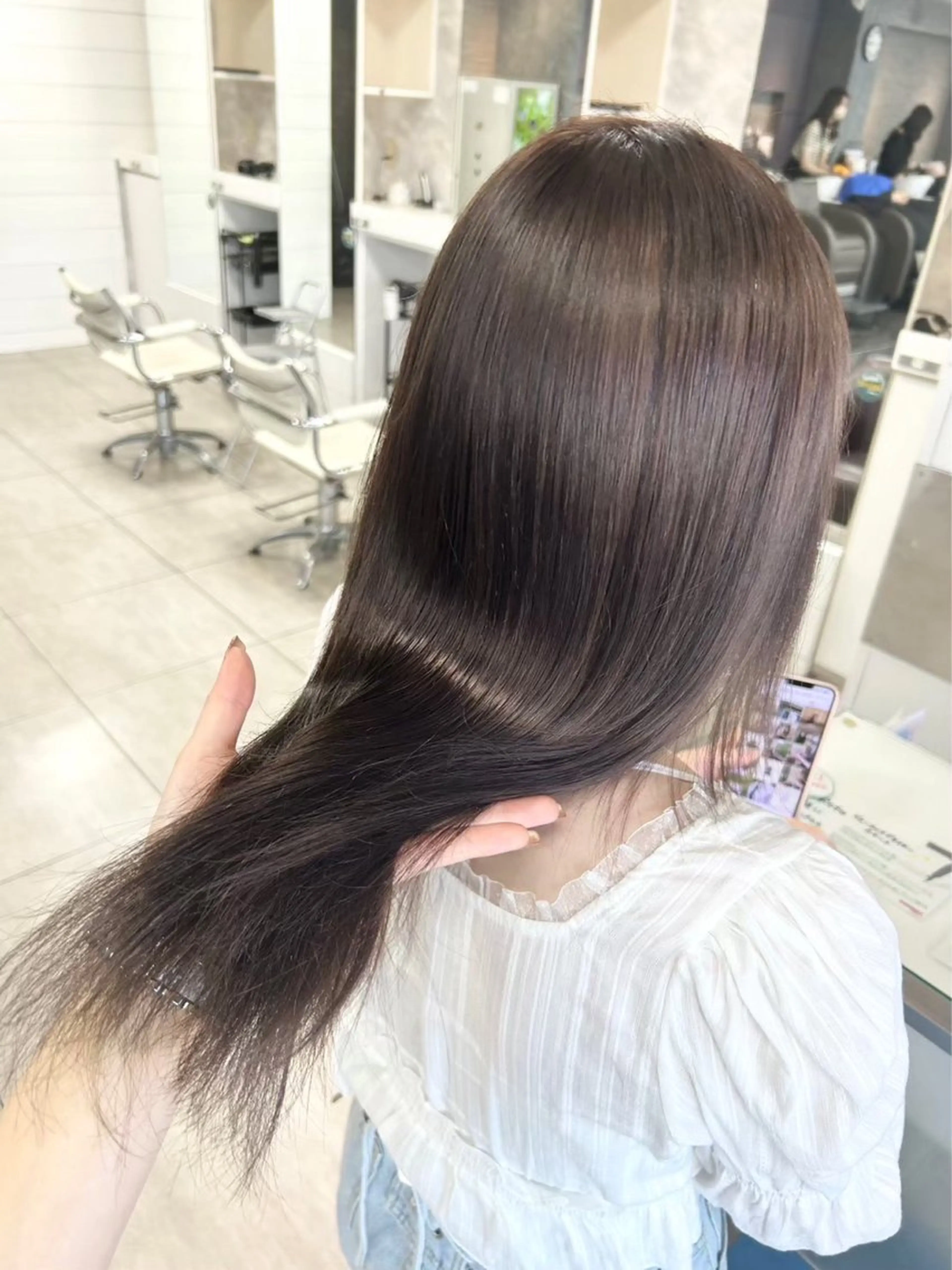 ロング カット ヘアカラー トリートメント 🫧艶髪カラー🫧 森本くるみのヘアスタイル