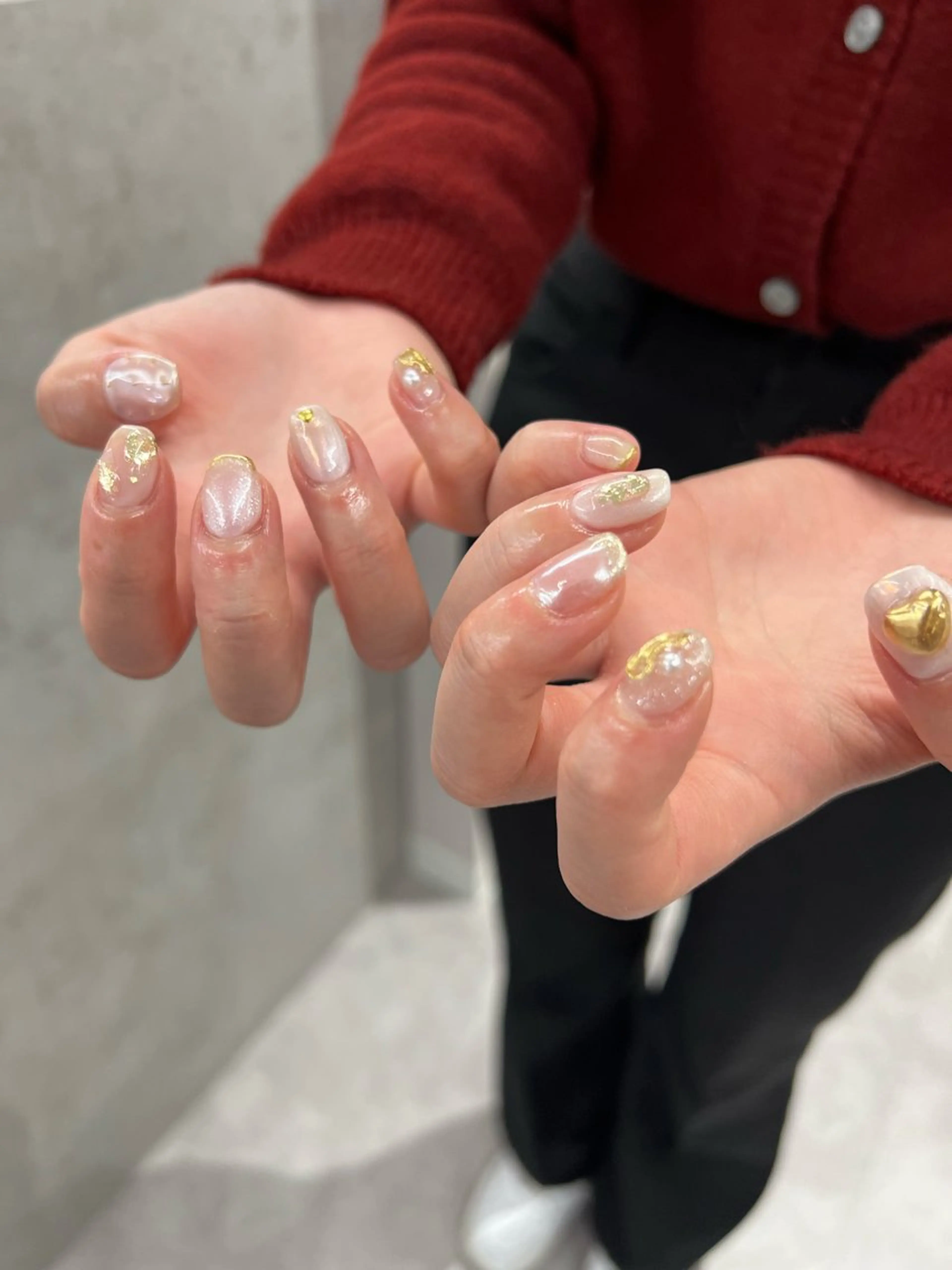 ネイル ジェルネイル 韓国ネイル ニュアンスネイル パラジェル シンプルネイル ハンドネイル ハンドケア Bana_ Nailのネイルデザイン