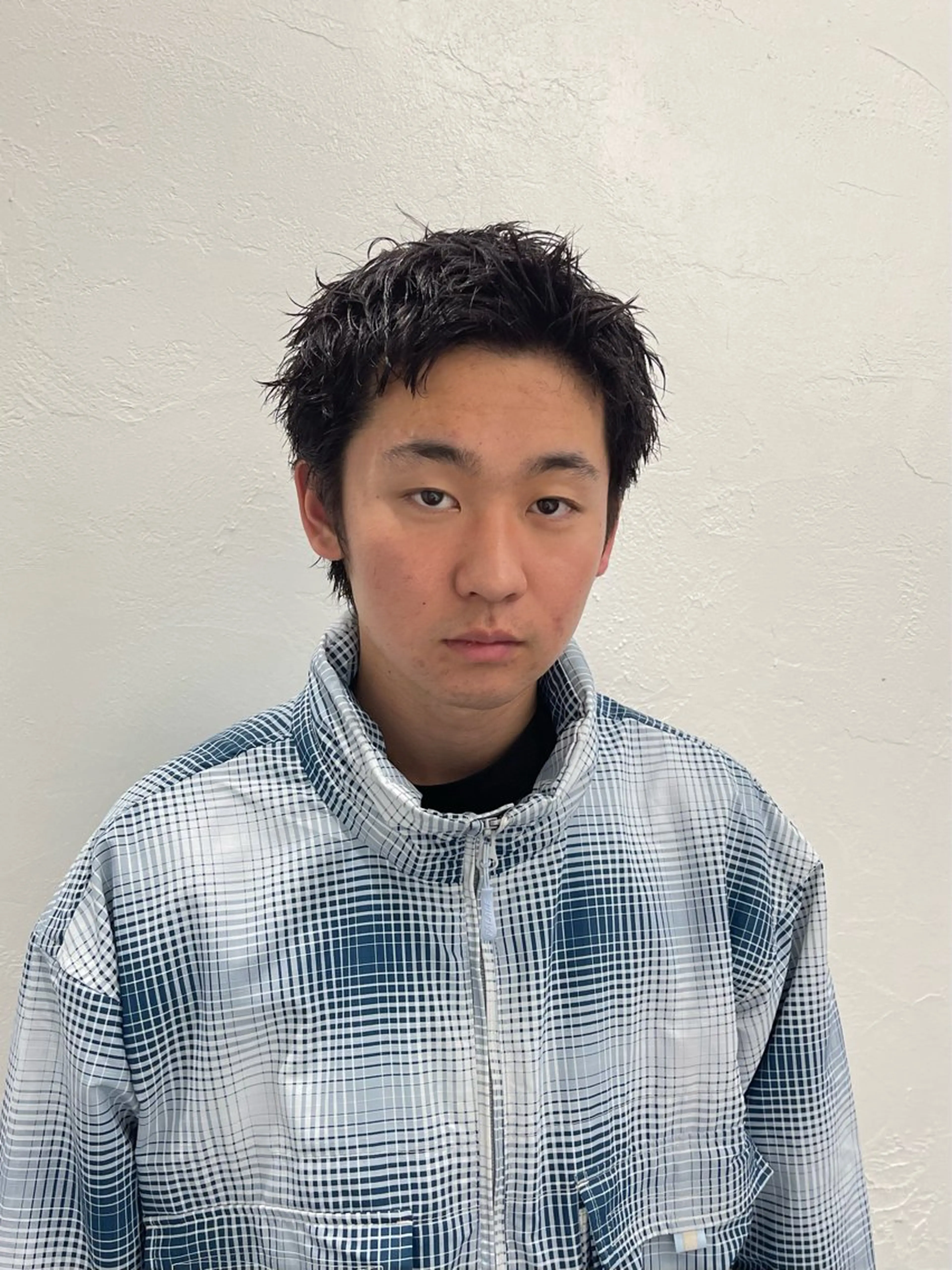 カラー メンズ スパイキーショート カット ヘアカラー トリートメント メンズカット パーマ[佐橋]のヘアスタイル