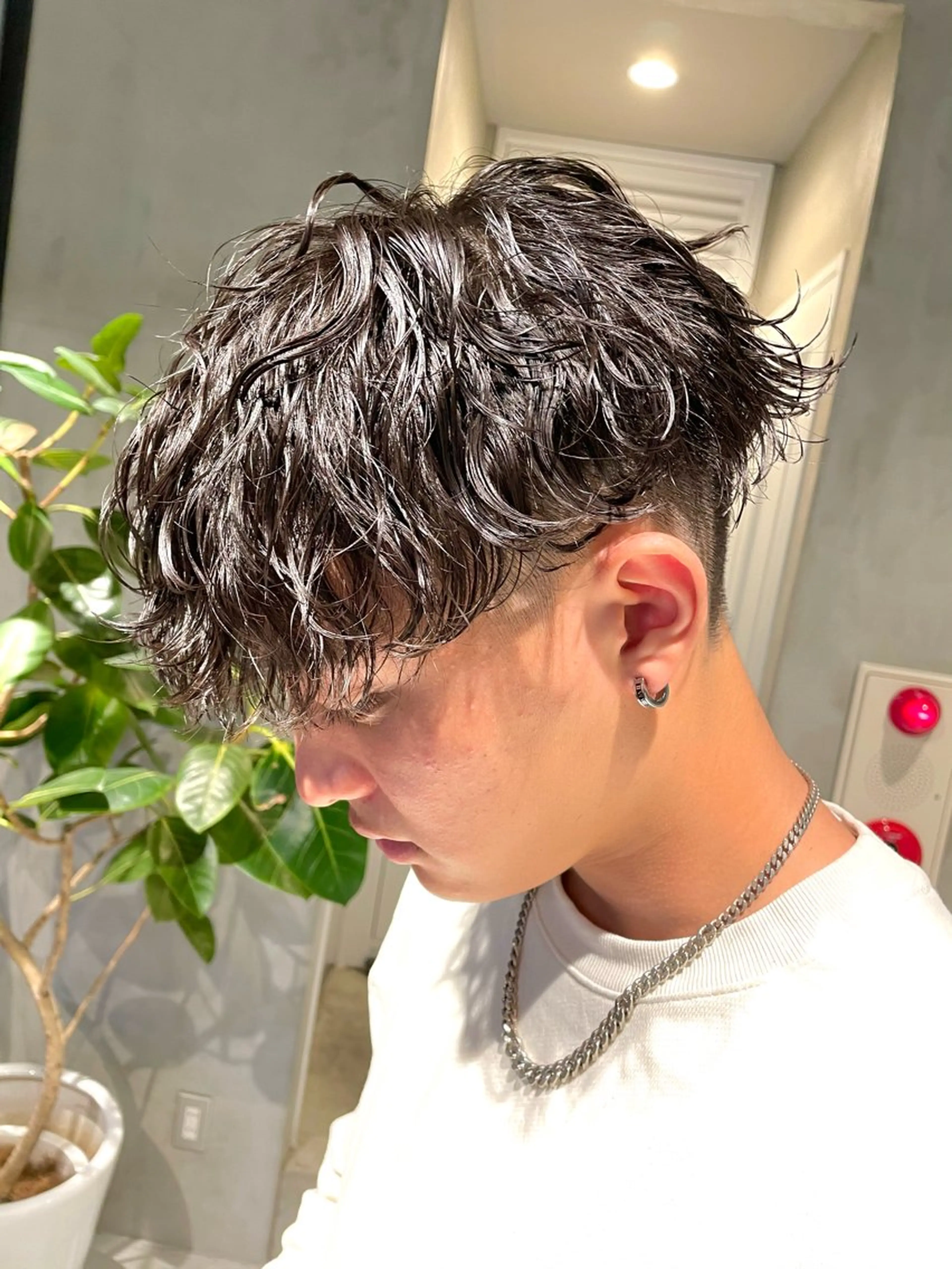 メンズ メンズパーマ 波巻きパーマ ✨️🧸elima調 布Reika🧸✨️のヘアスタイル