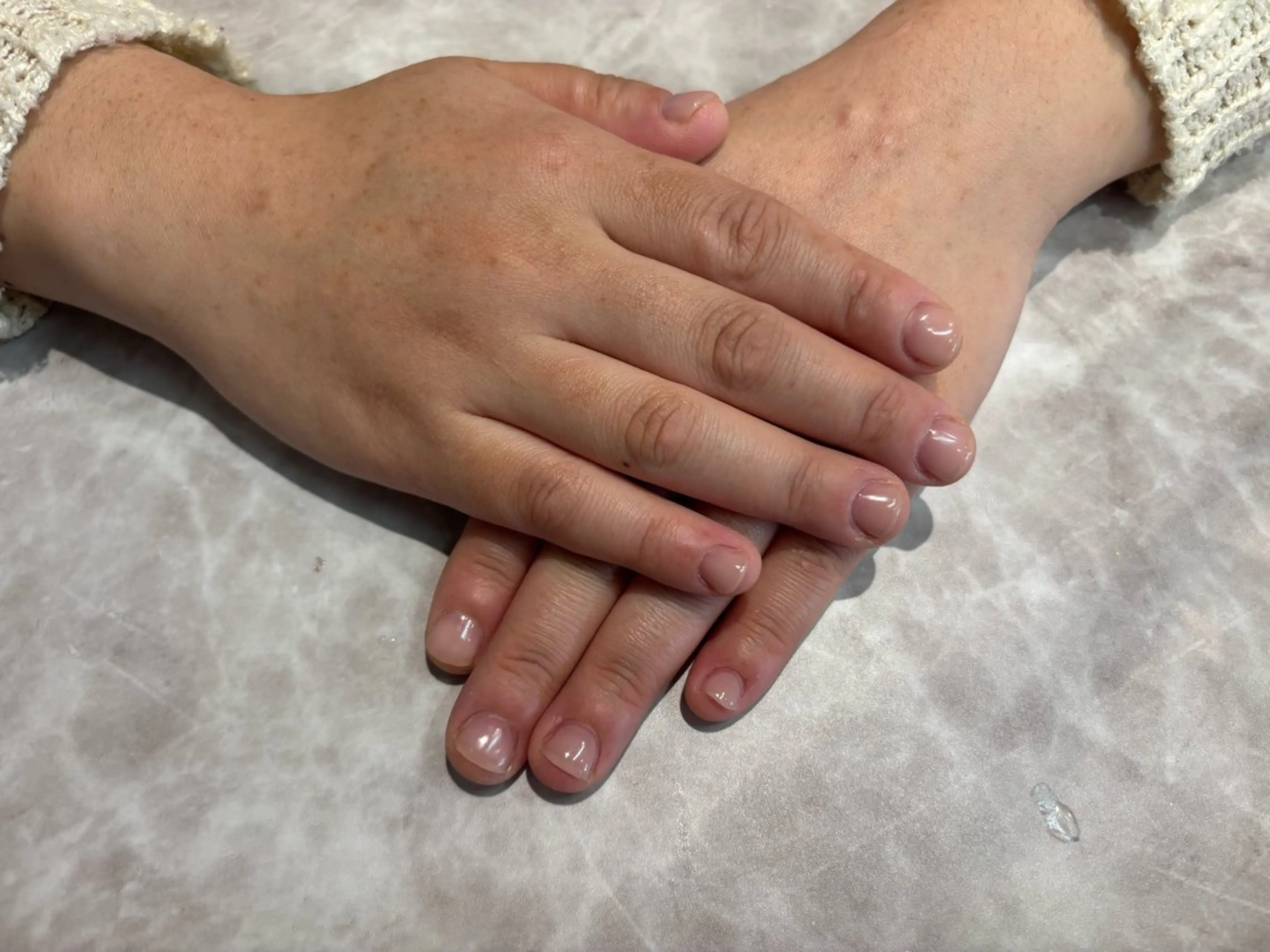 ネイル クリアネイル ハンドネイル 佐藤 咲のネイルデザイン