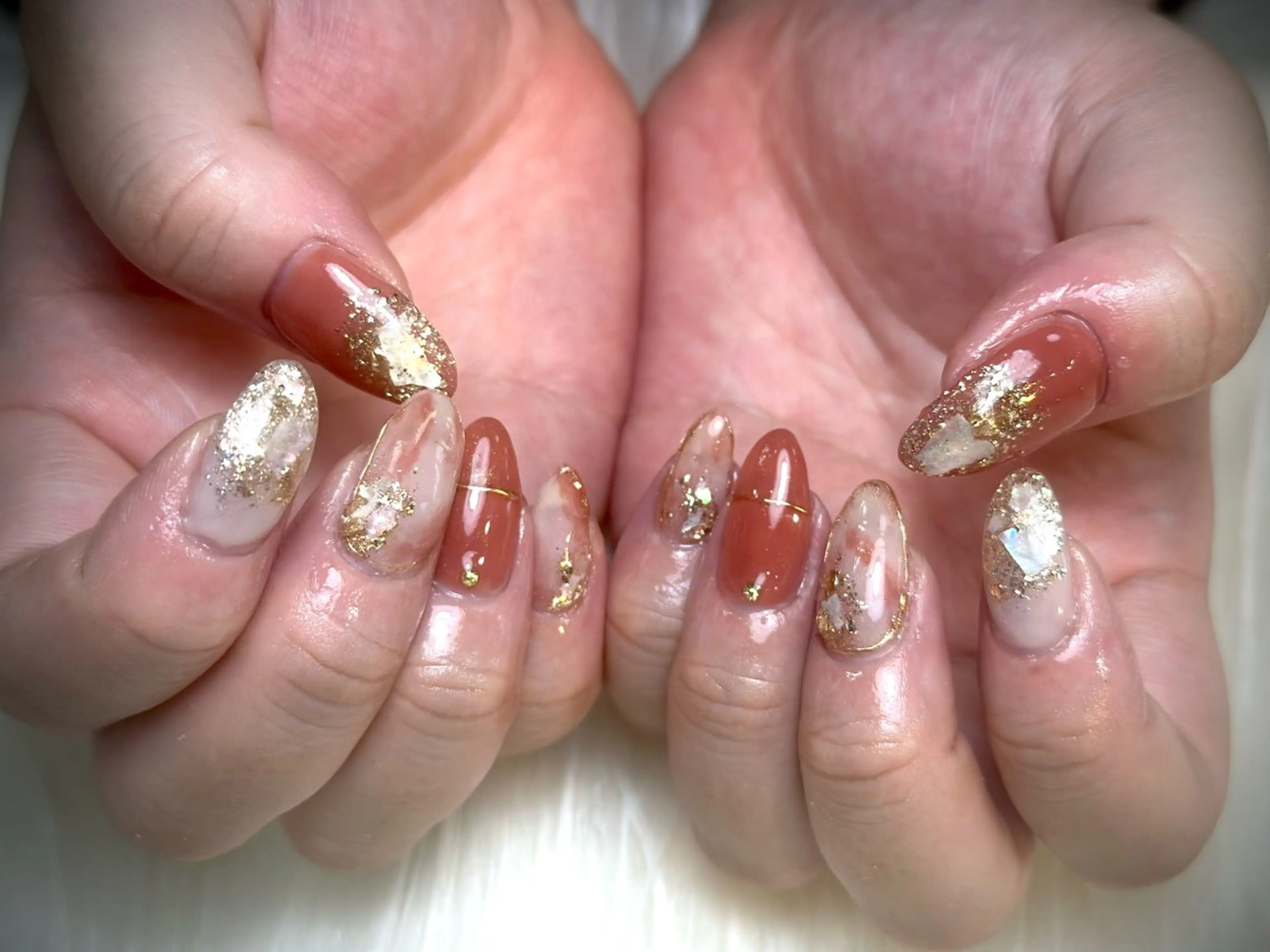 ネイル La vie mi nailニュアンスのネイルデザイン