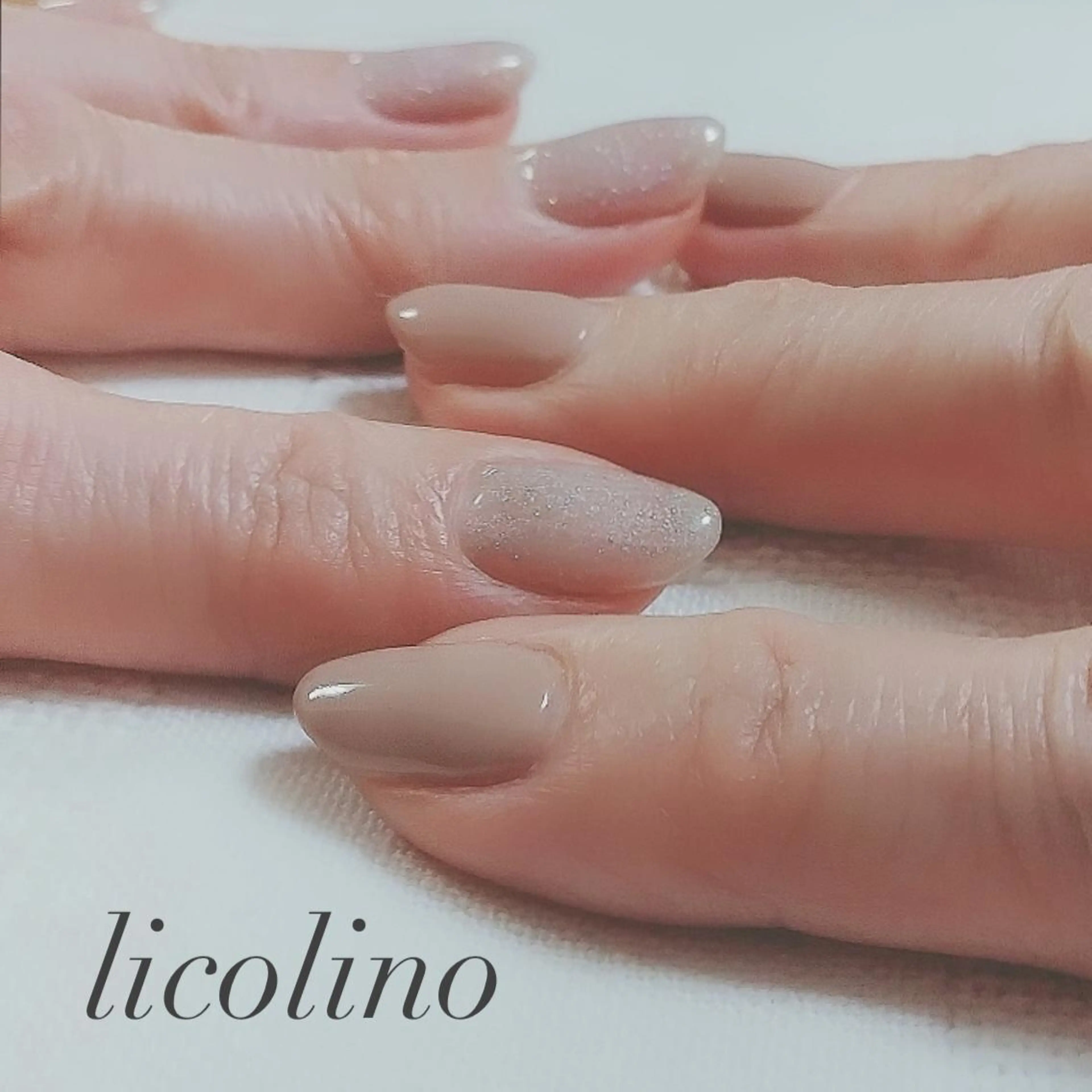 ネイル ラメ(グリッター) ワンカラーネイル licolino所属・nailsalon Honeymeのネイルデザイン