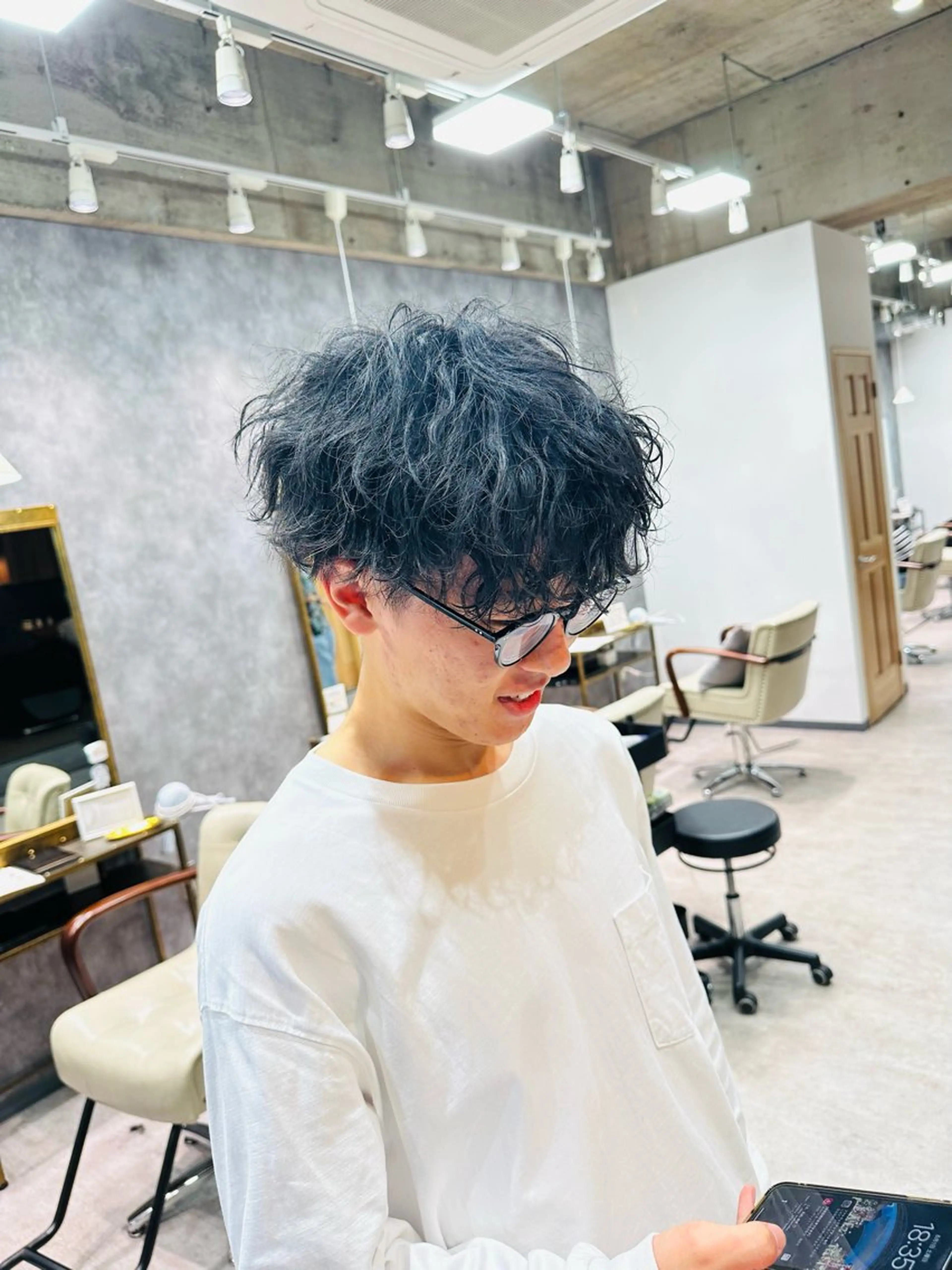 パーマ メンズ 井川 哲也のヘアスタイル