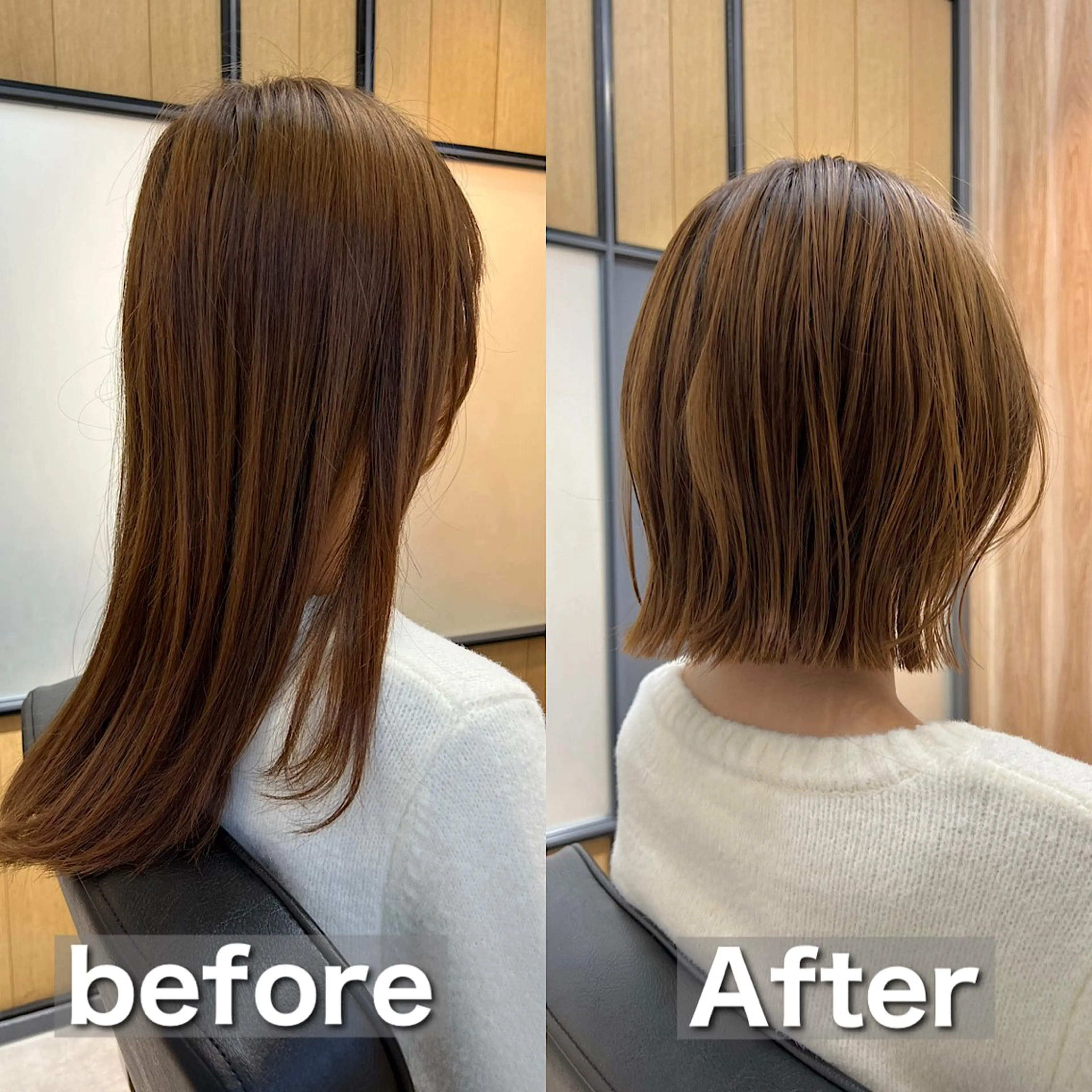 ショート カラー ボブ カット 縮毛矯正 トリートメント 神戸ボブ✂️ ioe三宮/田 伸佳のヘアスタイル