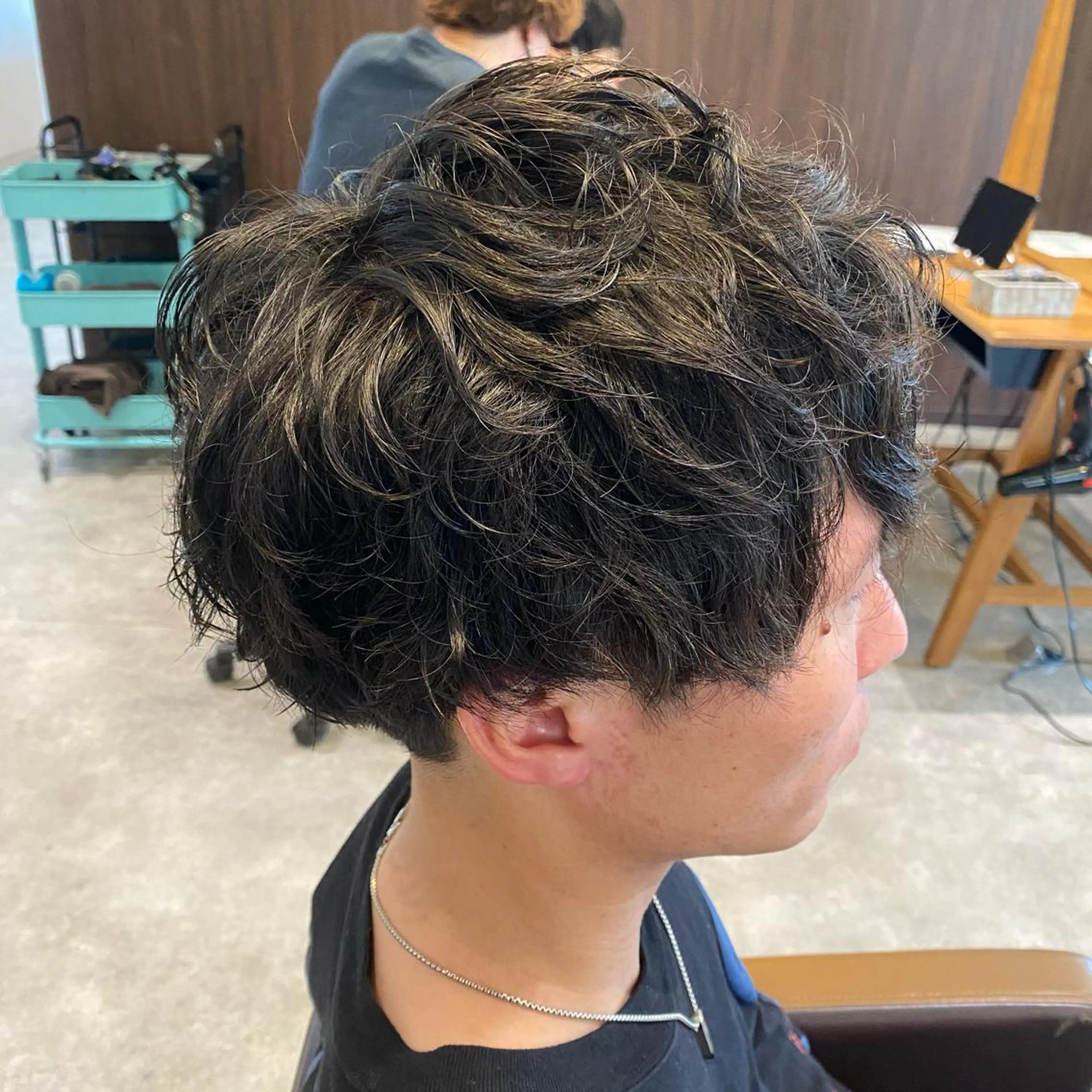 パーマ メンズ 松本 直也のヘアスタイル