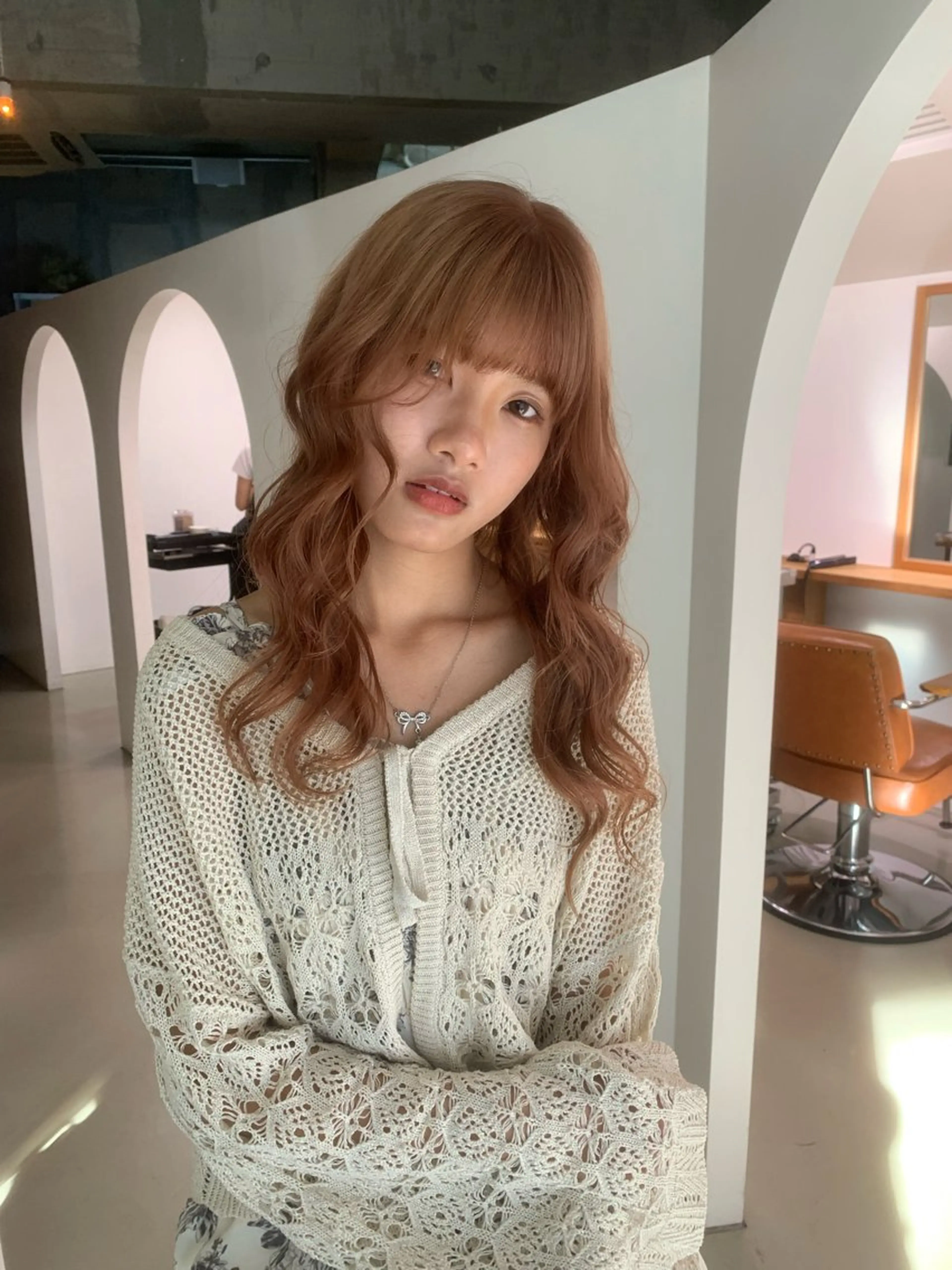 セミロング カット ヘアカラー トリートメント mirai /透明感カラーのヘアスタイル