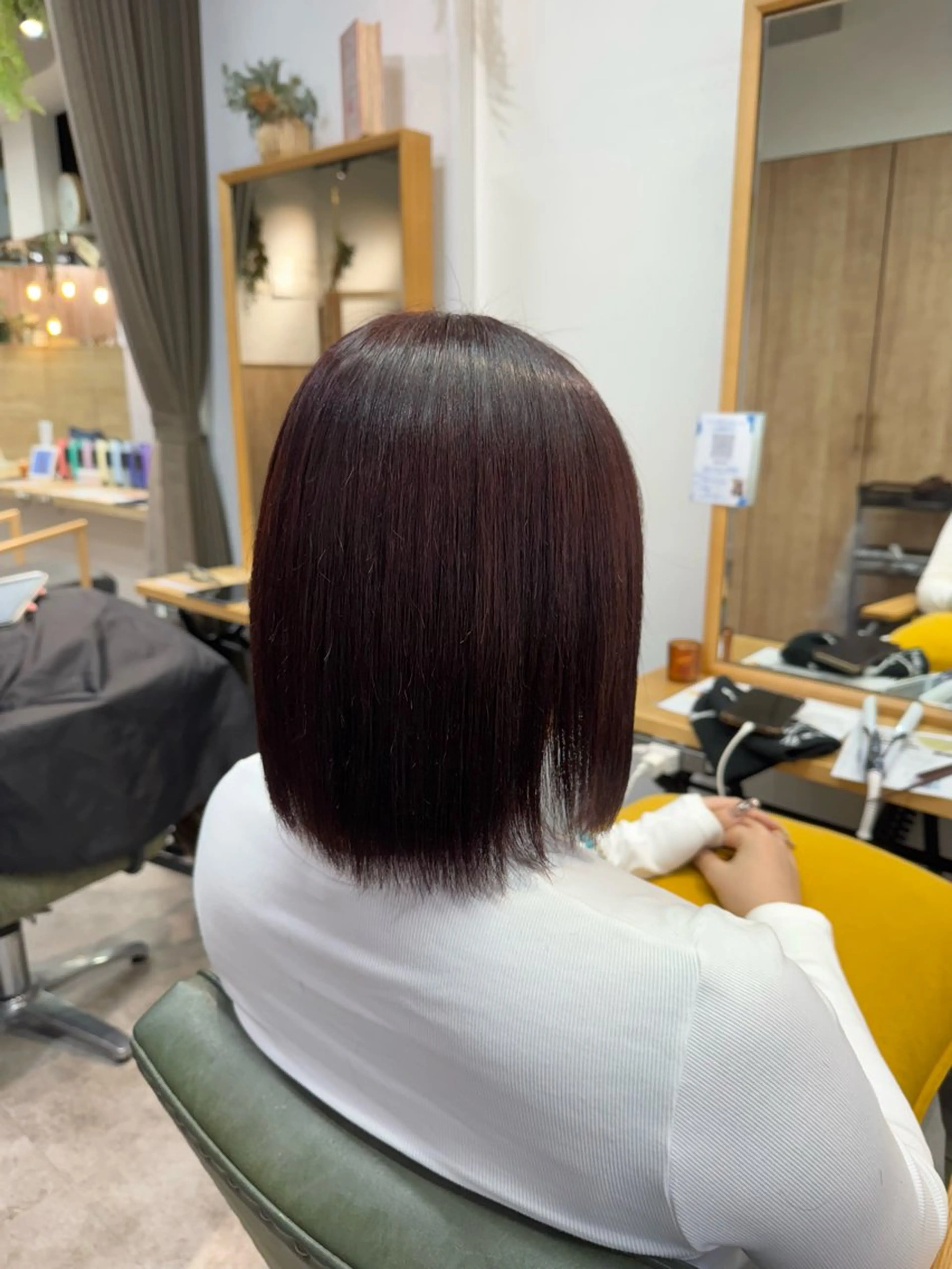 ミディアム カラー ヘアカラー トリートメント 縮毛矯正/艶髪カラー /パーマ/ひふみ🌱のヘアスタイル