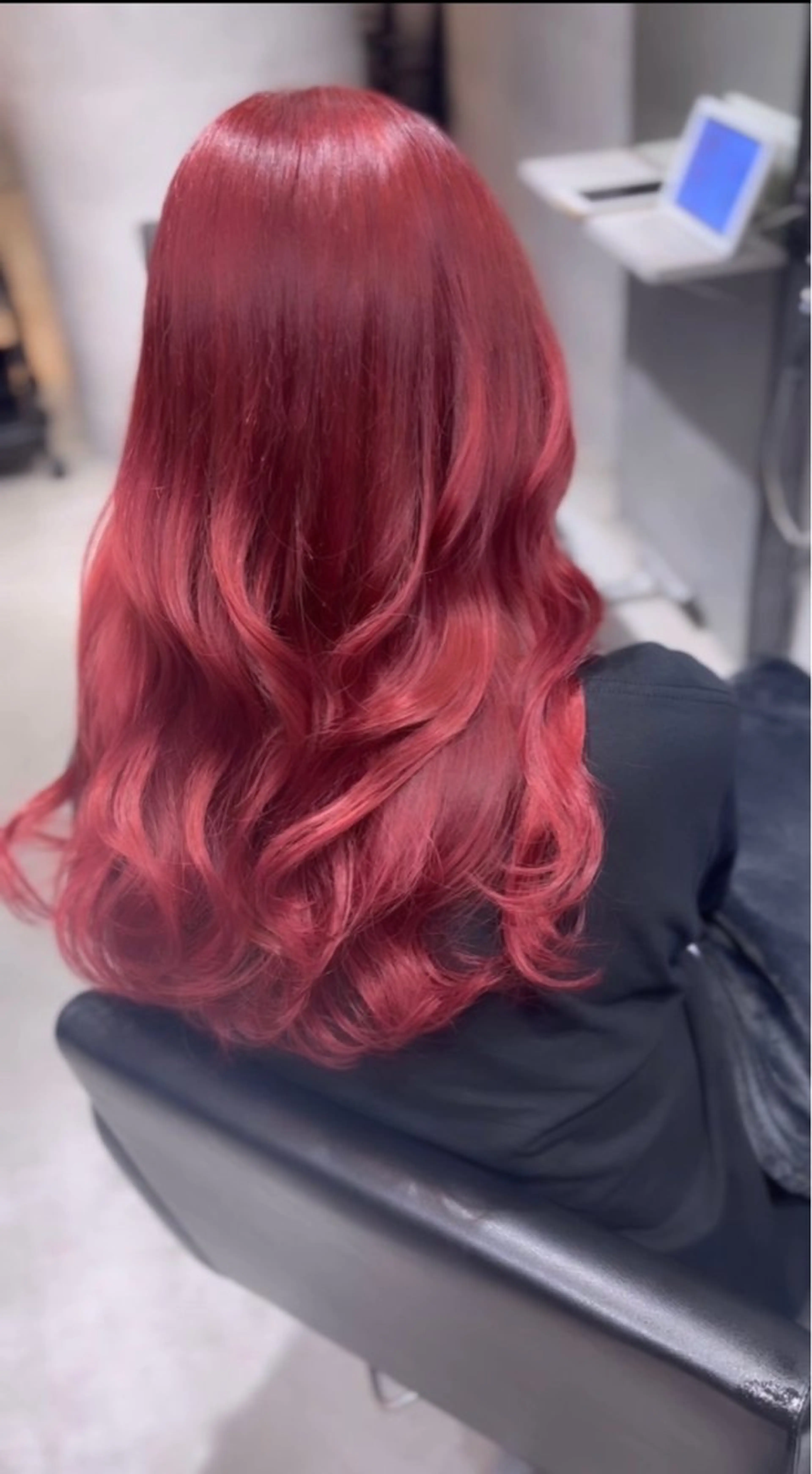 ロング カラー ヘアカラー トリートメント ダブルカラー 新宿のヘアスタイル