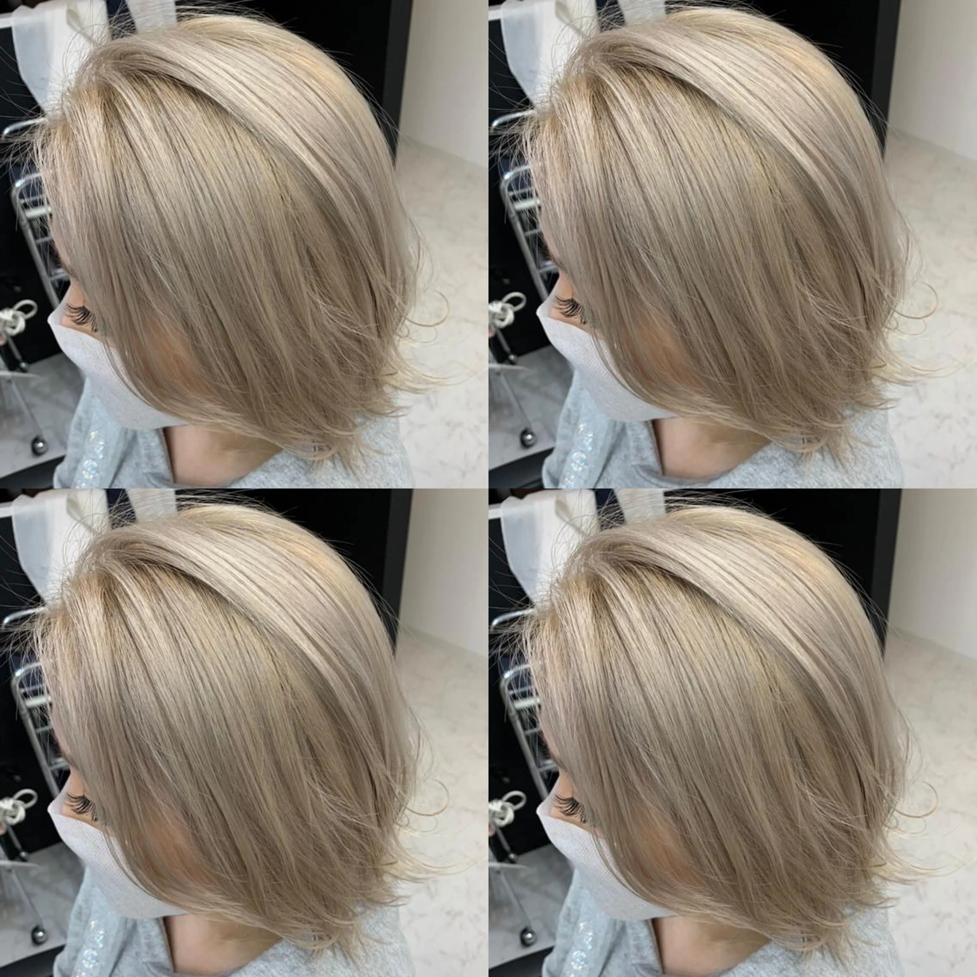 ショート カラー ベージュカラー ホワイトベージュ ヘアカラー トリートメント ✨髪質改善✖︎韓国 レイヤー✨ナカムラのヘアスタイル