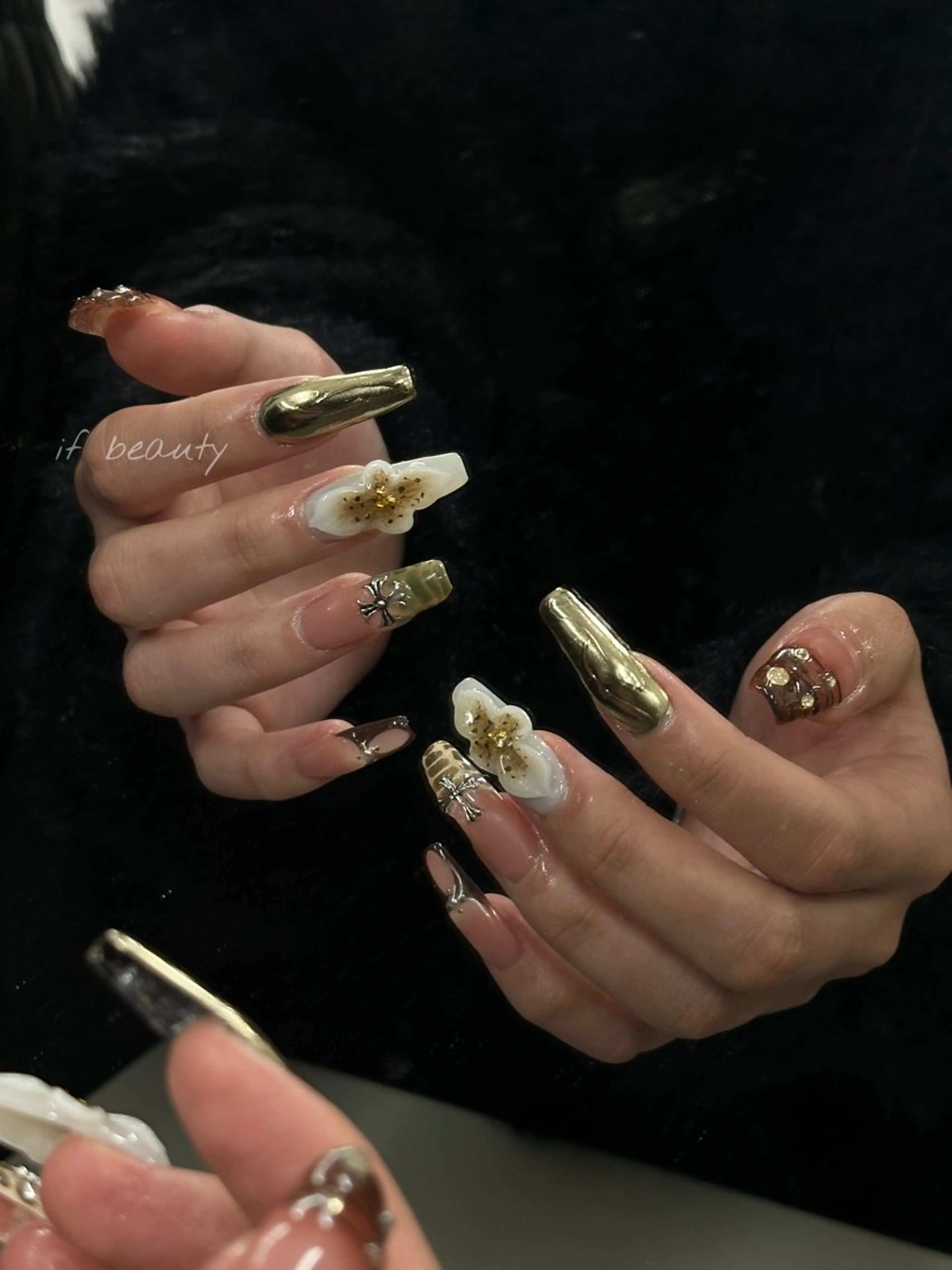 ネイル アートネイル ジェルネイル グラデーション パラジェル ワンホンネイル ハンドネイル if Hair＆Nail Salon所属・IKA /海外ネイル /個性派/ワンホンのネイルデザイン