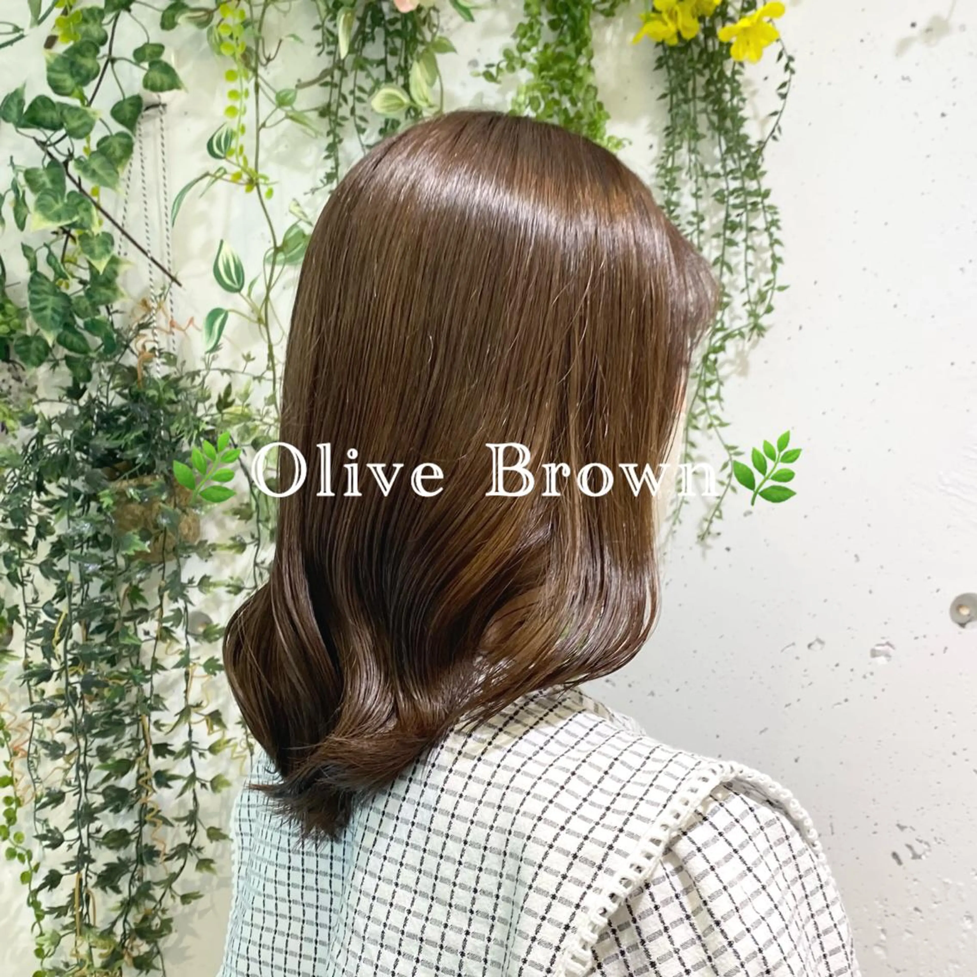 ミディアム カラー ヘアアレンジ 透明感カラー オリーブカラー 🌼NAMI 🌼のヘアスタイル