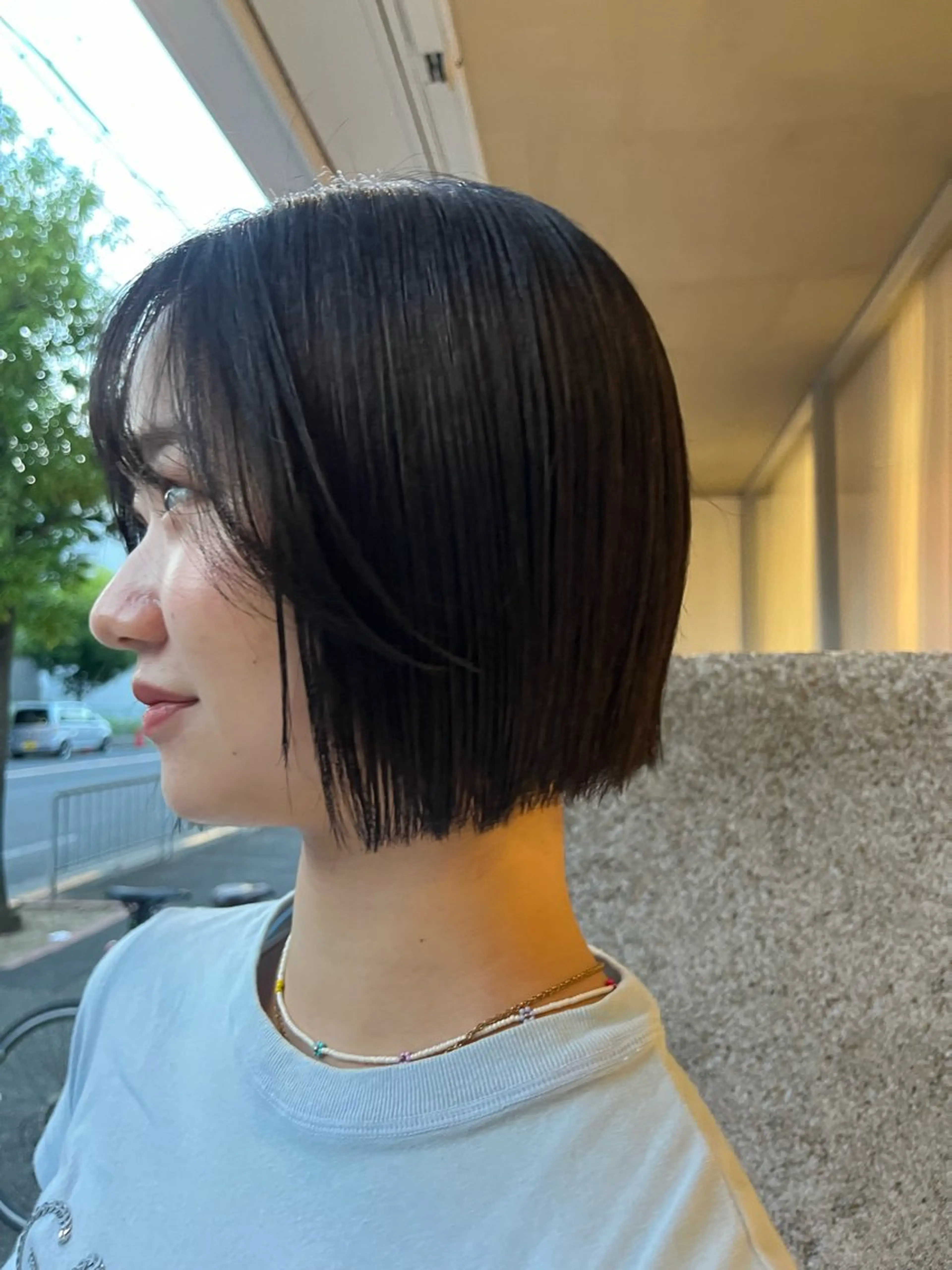 ミディアム 藤井 美歩/赤髪のヘアスタイル