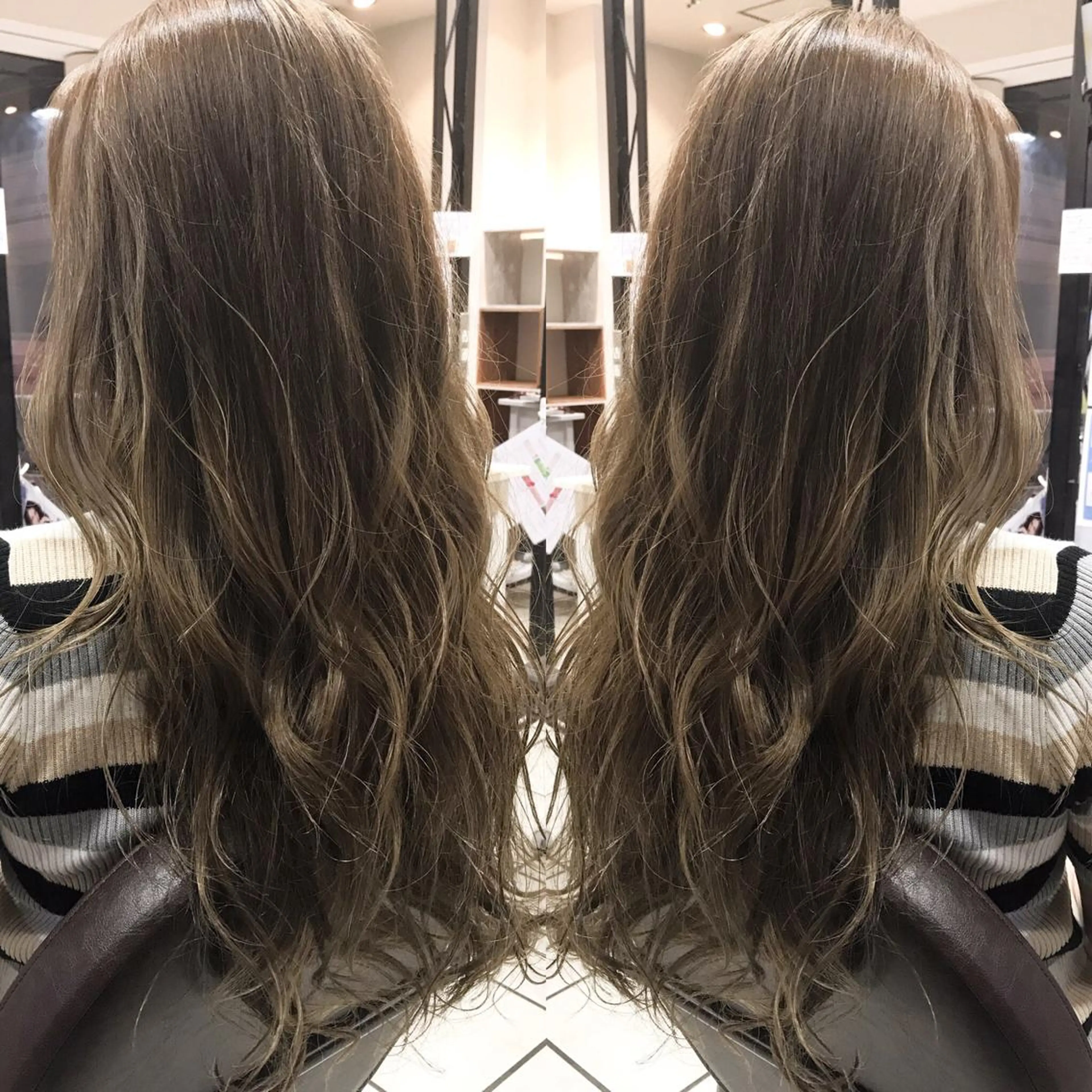 ロング カラー シールエクステ⭐️ オオミタクヤのヘアスタイル