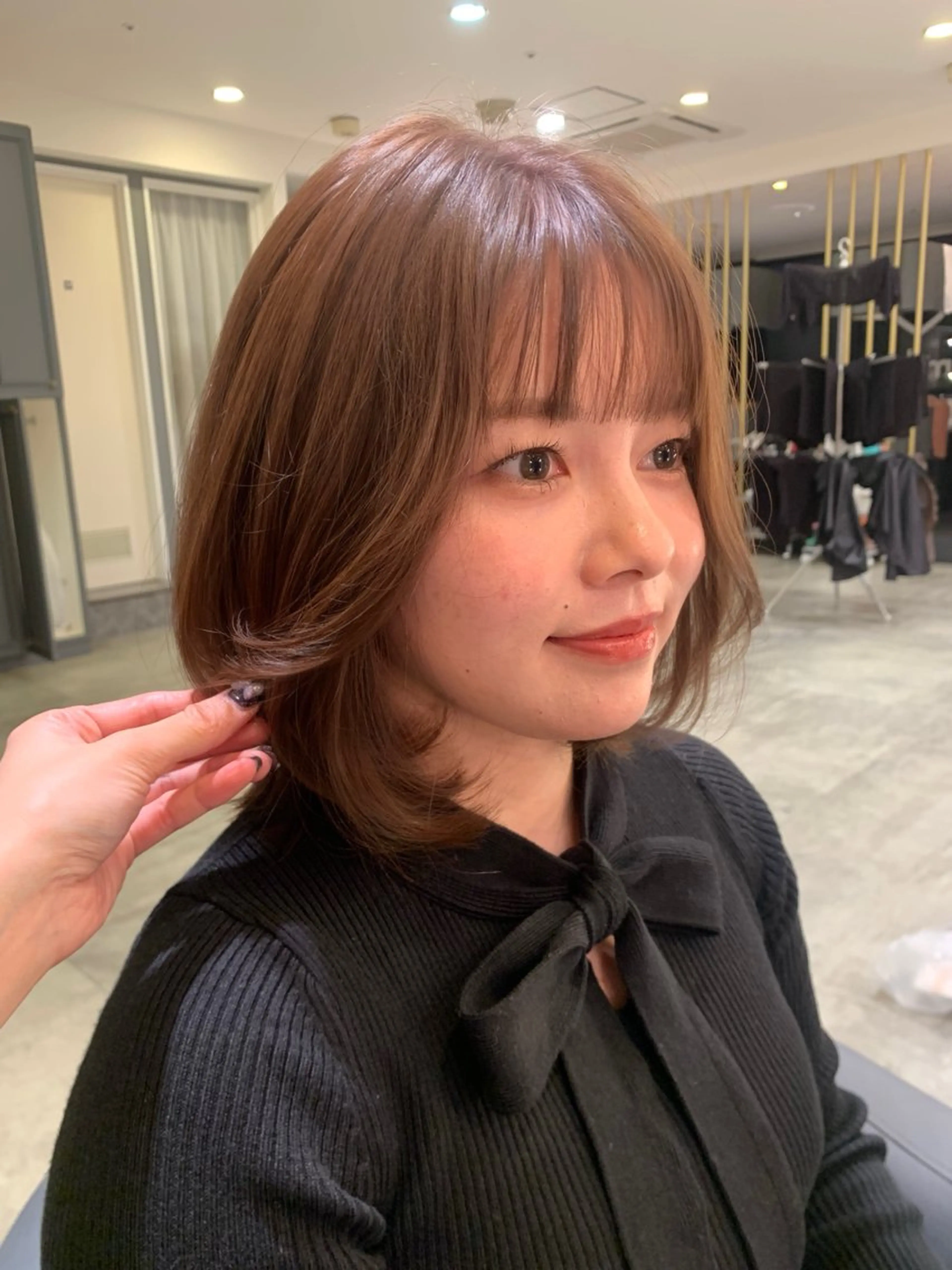 ミディアム 韓国風カラー 韓国風ヘア 韓国ヘア特化🇰🇷 心斎橋【ユリカ】のヘアスタイル