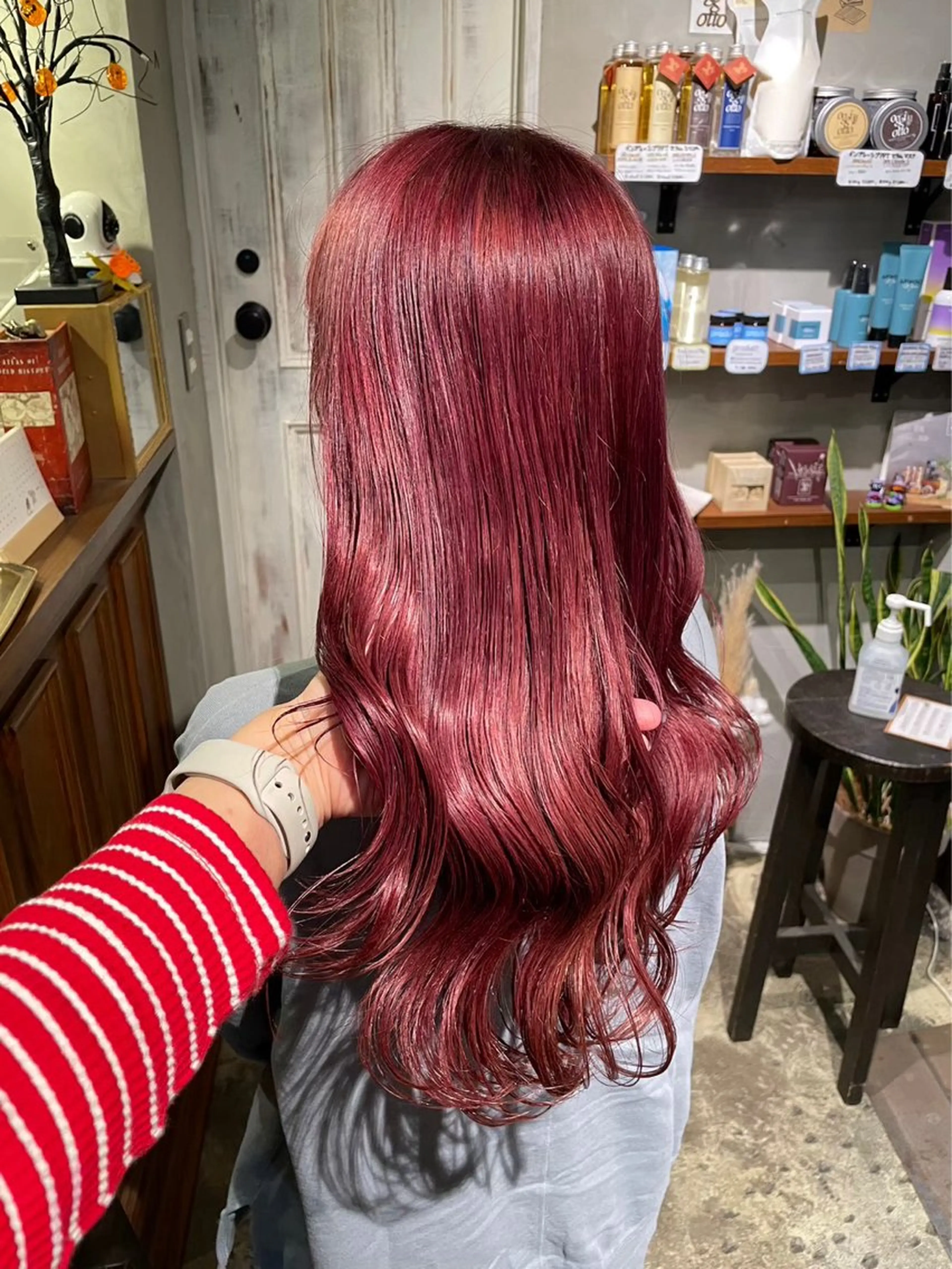 セミロング ヘアカラー ブリーチ無しWカラー mana🎀🤍のヘアスタイル