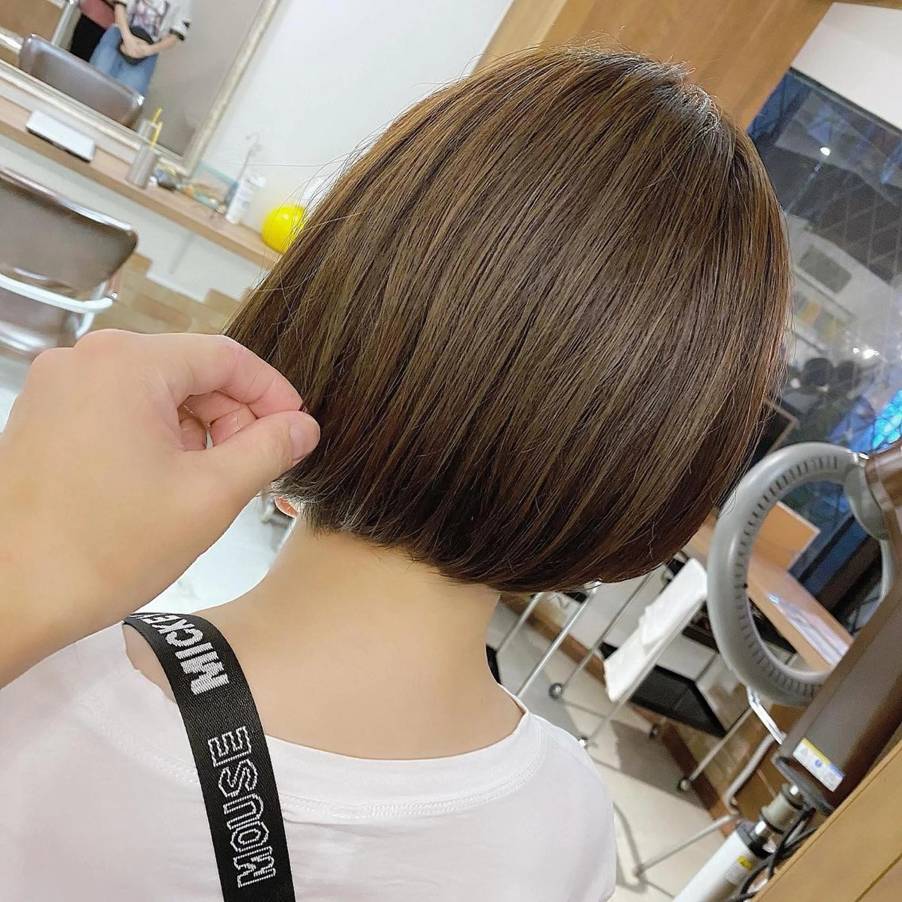 ショート カラー 前下がりボブ ブラウンカラー マットブラウン ボブ 髪質改善 SALOWIN 池袋Suite店所属・髪質改善特化 安東駿介のヘアスタイル