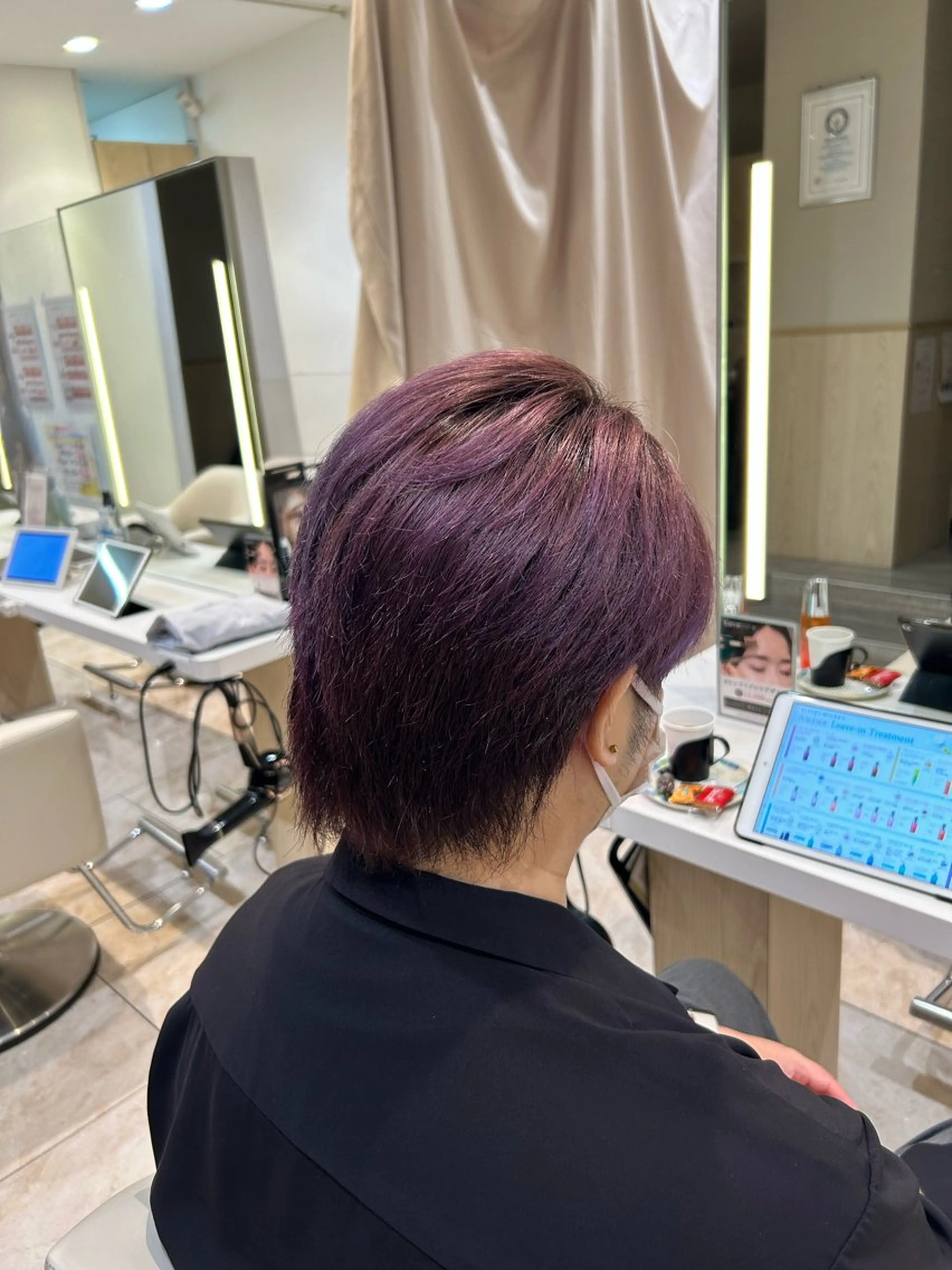 ショート カラー ヘアカラー ヘッドスパ はるか/ブリーチカラ ー/ヘアアレンジ🤍のヘアスタイル