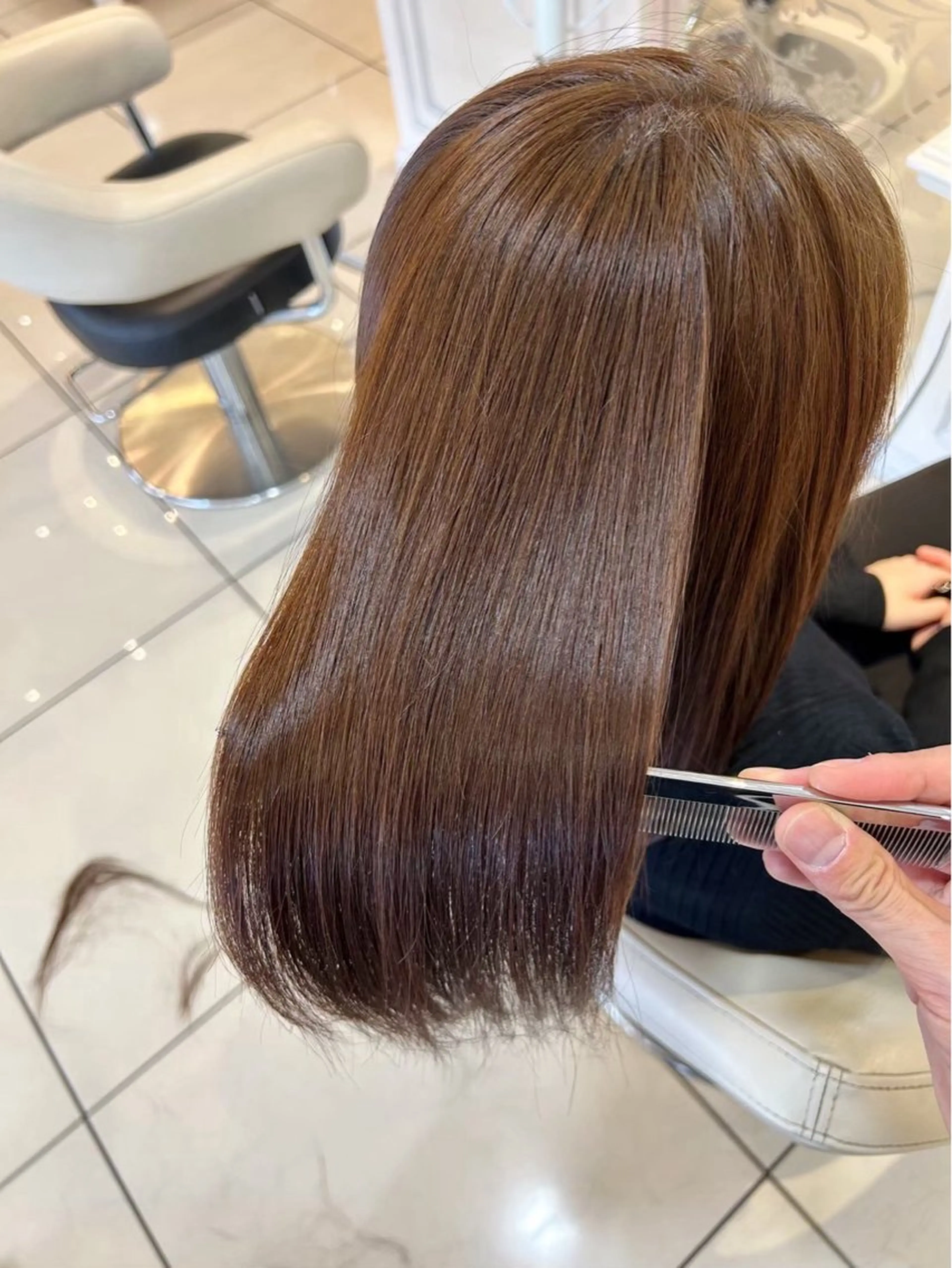 ロング カラー 髪質改善 ヘアカラー トリートメント 髪質改善🥂✨ Mioのヘアスタイル