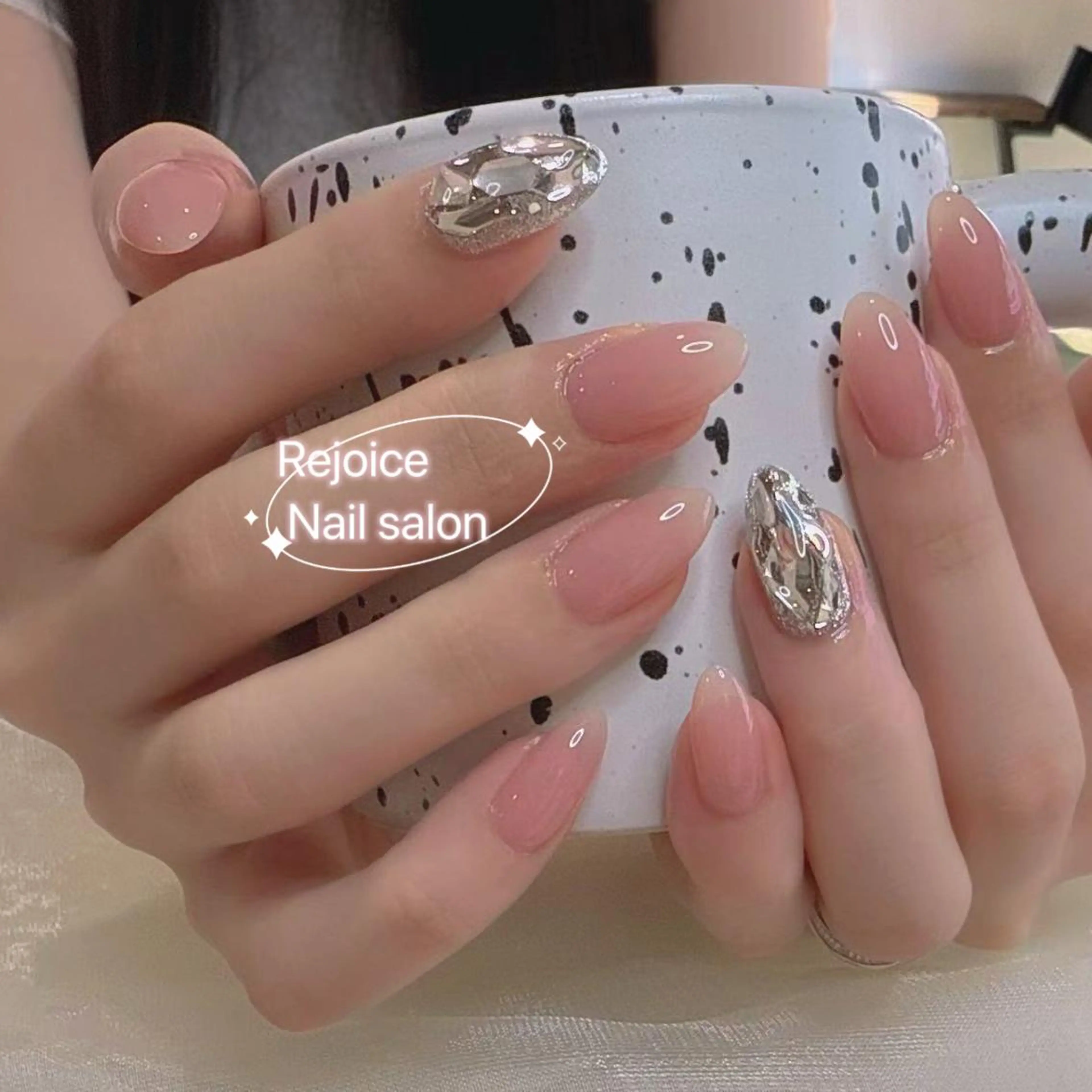 【Hand 】チップ長さだし限定ワンカラー&2本埋めつくしの写真