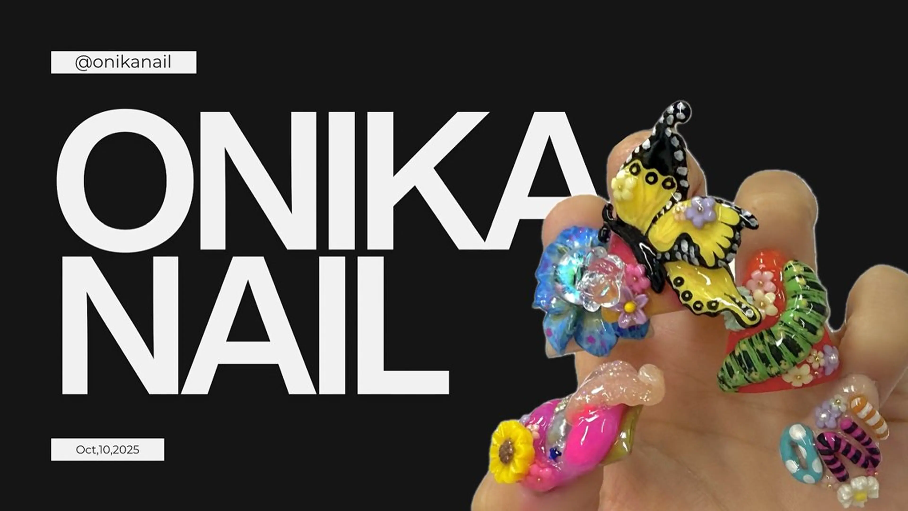 ネイル ハンドネイル ハンドケア ONIKA Nail 青山通り店所属・ONIKA Nail 表参道A4🦋2分のネイルデザイン