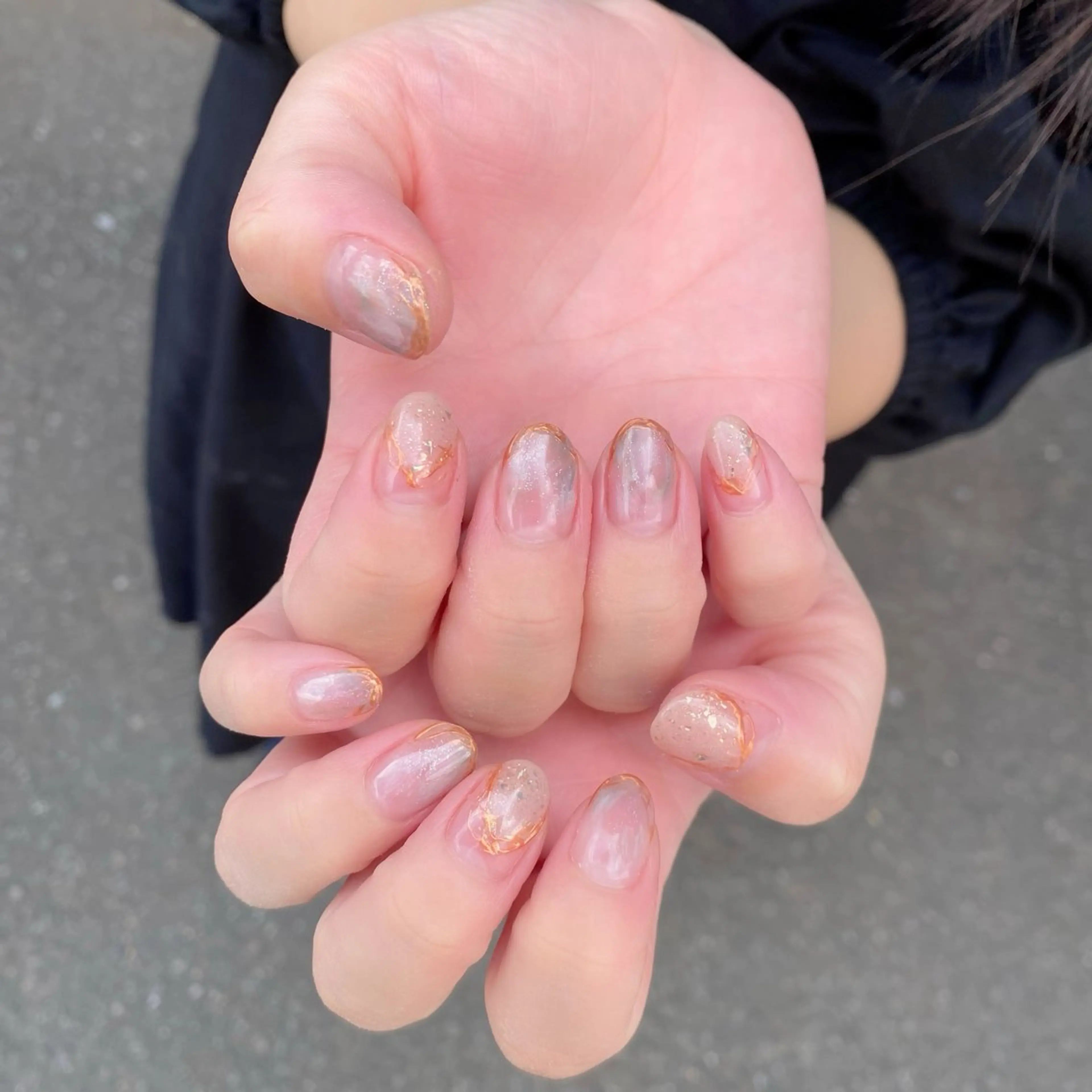 ネイル アートネイル ミラーネイル ニュアンスネイル Salon Ｋのネイルデザイン