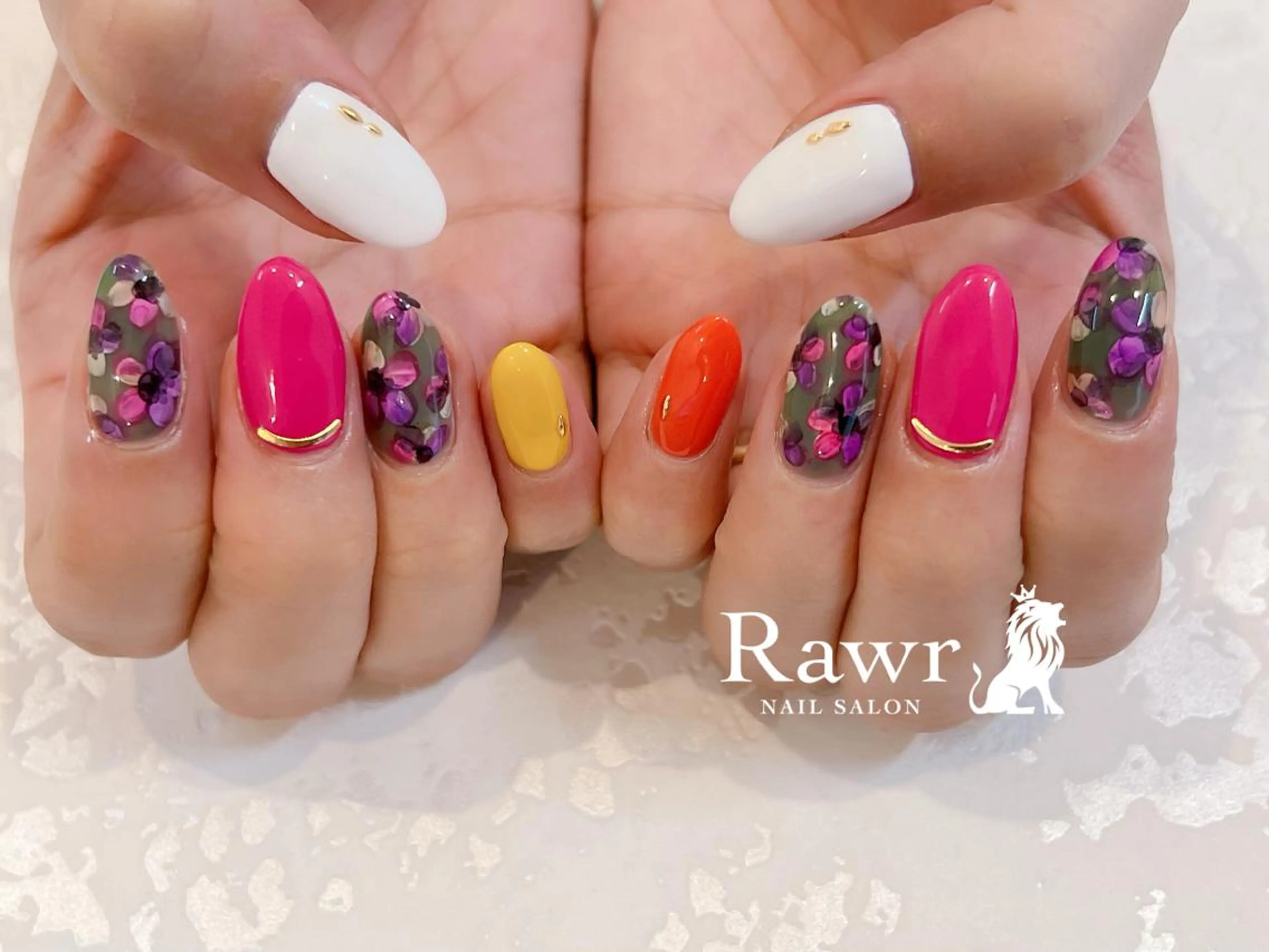 ネイル ハンドネイル Rawr / saoriのネイルデザイン