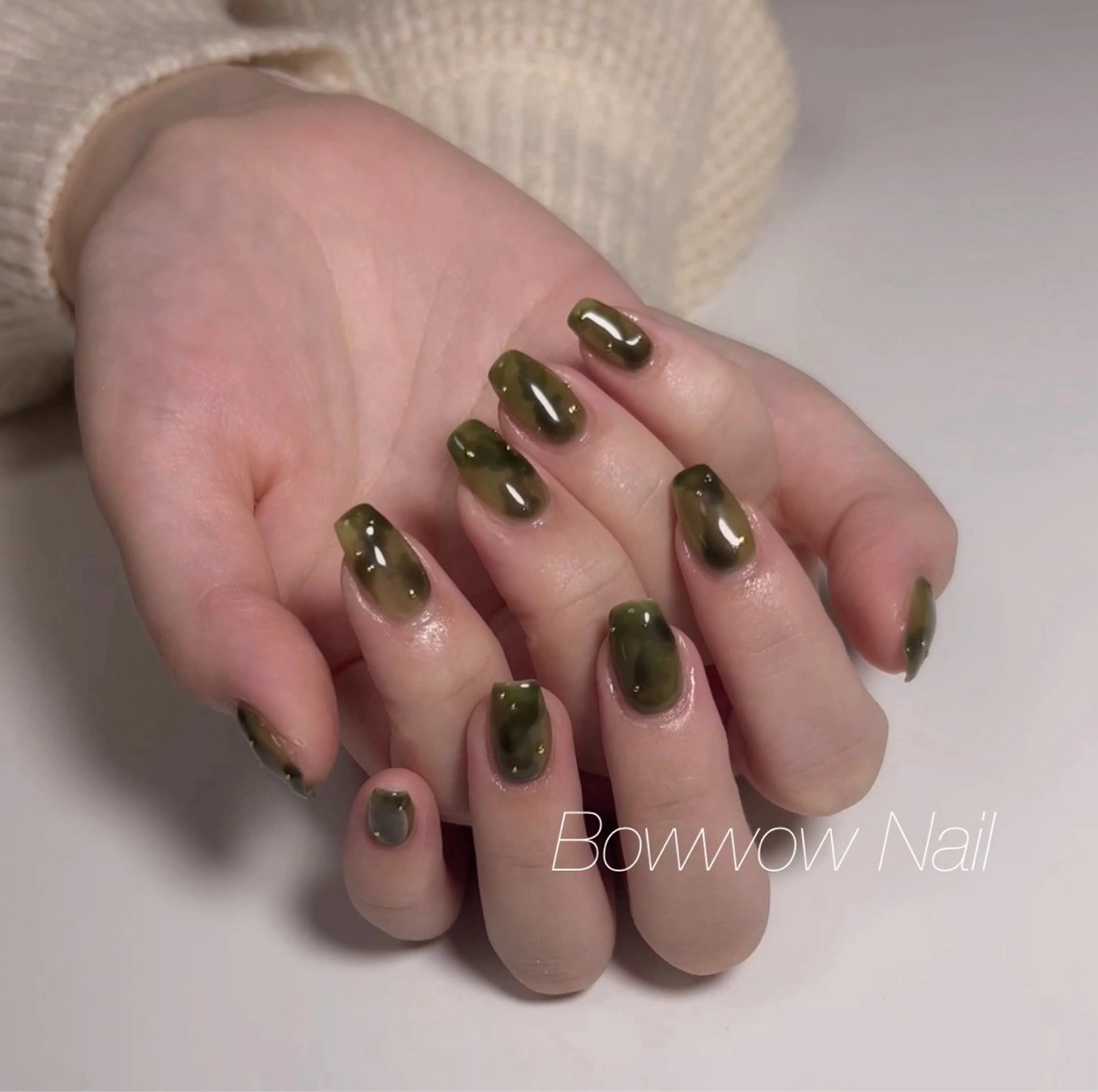 ネイル ニュアンスネイル Bow wow Nail さや🧸のネイルデザイン