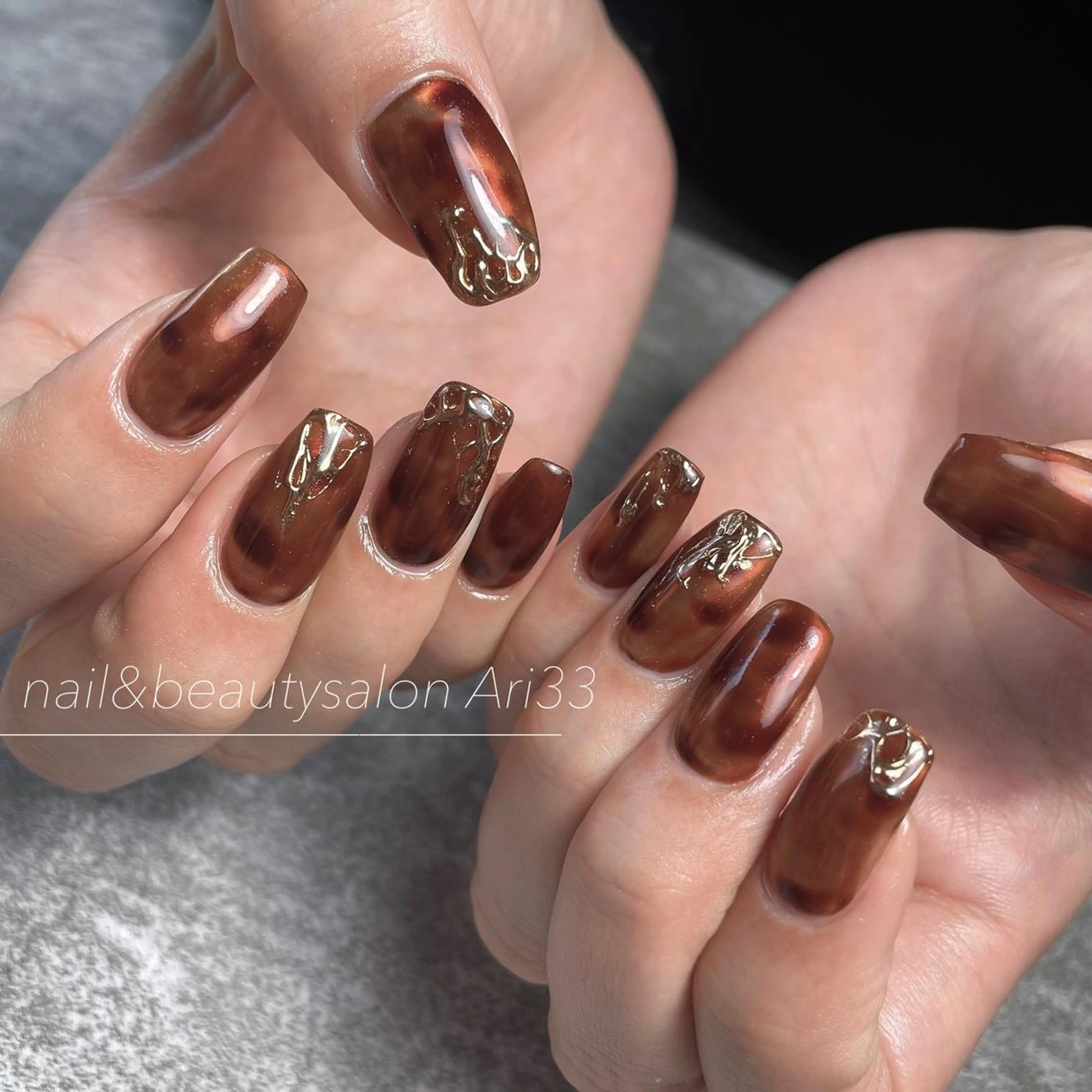 ネイル ニュアンスネイル ハンドネイル プライベートサロン Ari33nailのネイルデザイン