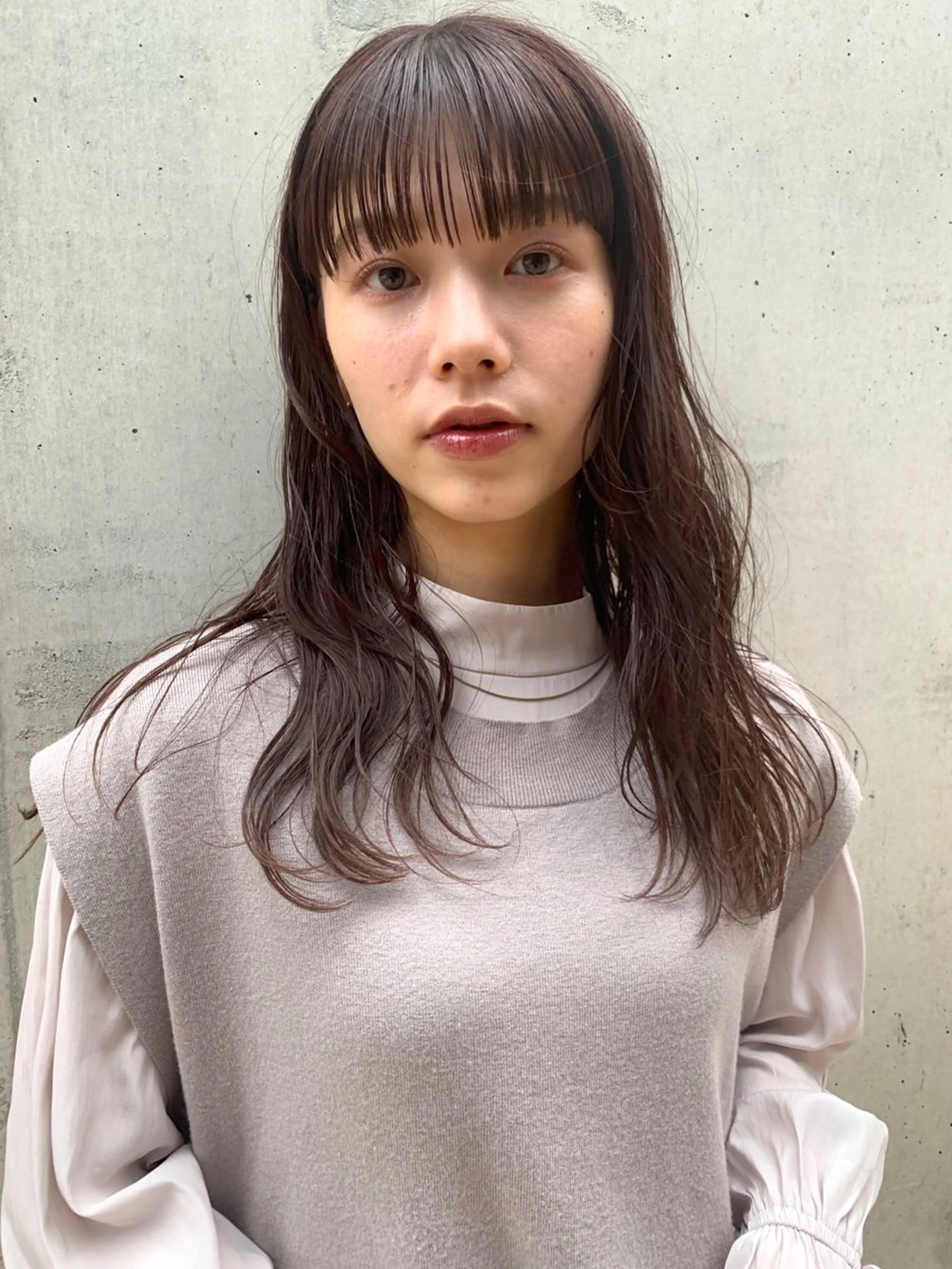 ロング カラー パーマ ヘアアレンジ カット ヘアカラー パーマ トリートメント レイヤー/ 透明感カラー/マドカのヘアスタイル