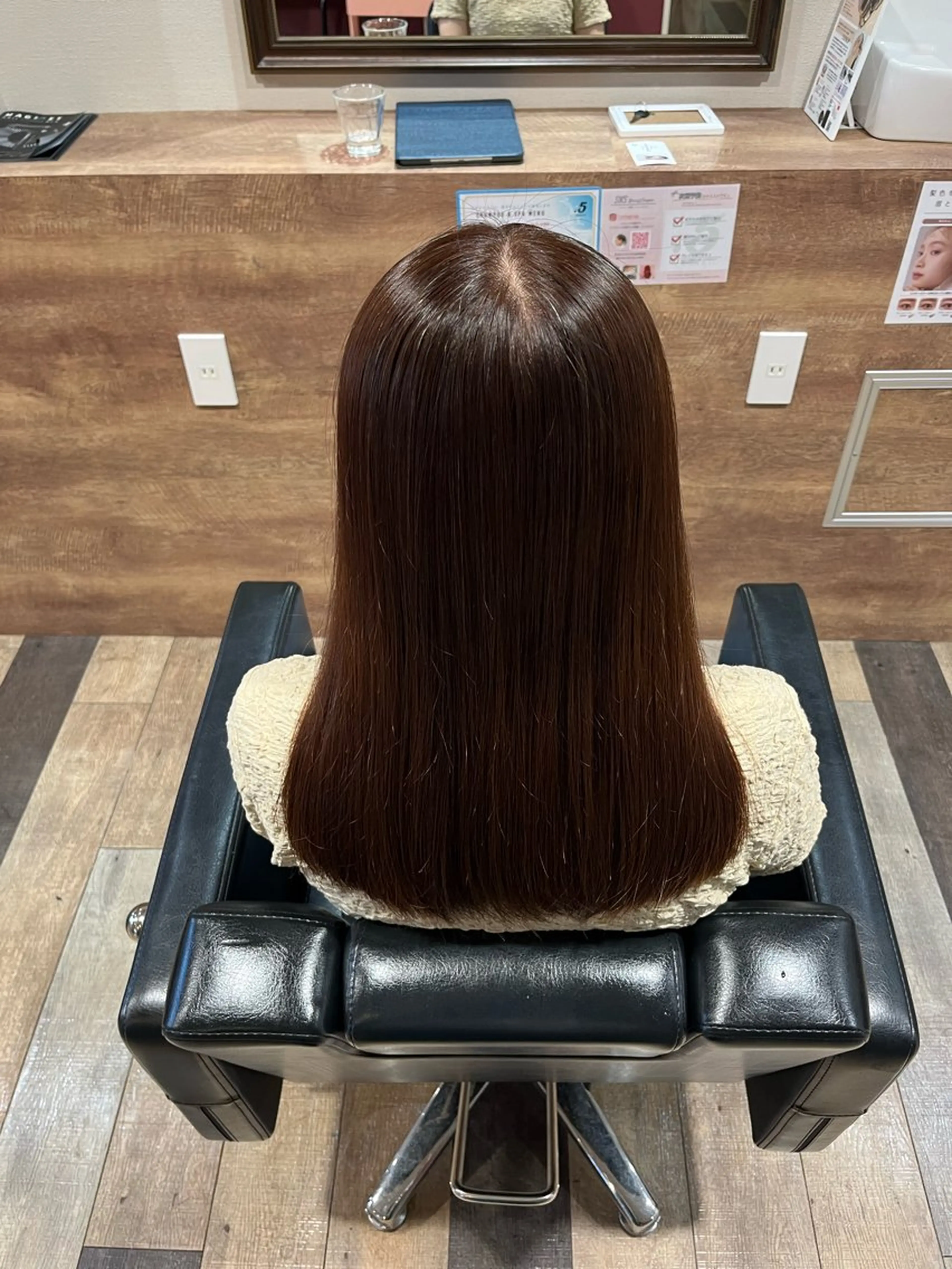 ロング カラー 髪質改善 トリートメント 顔まわり/オフィス カラー/青栁優🔆のヘアスタイル