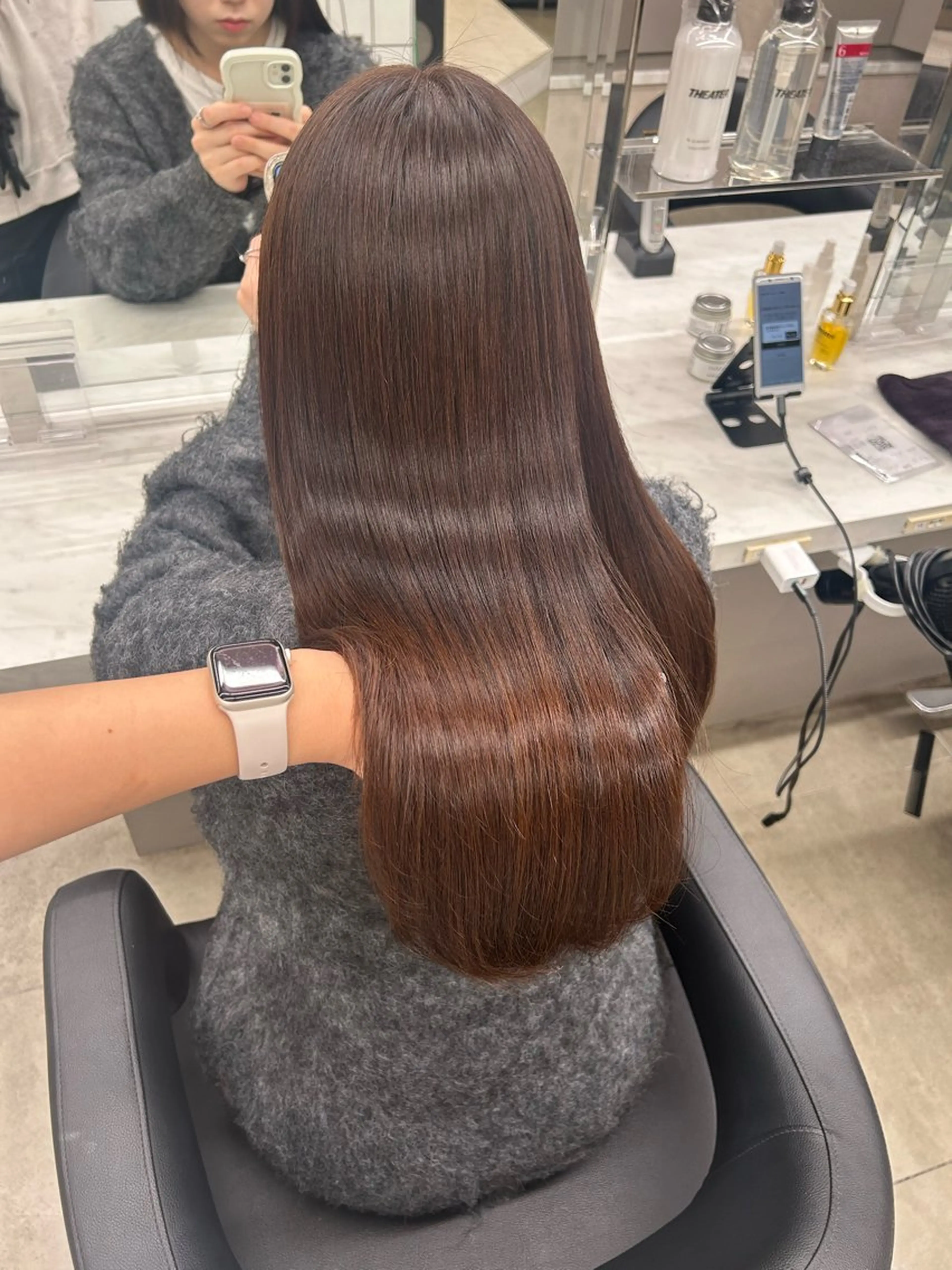 カラー beige🤎ダブル カラー/レイヤー🧸のヘアスタイル