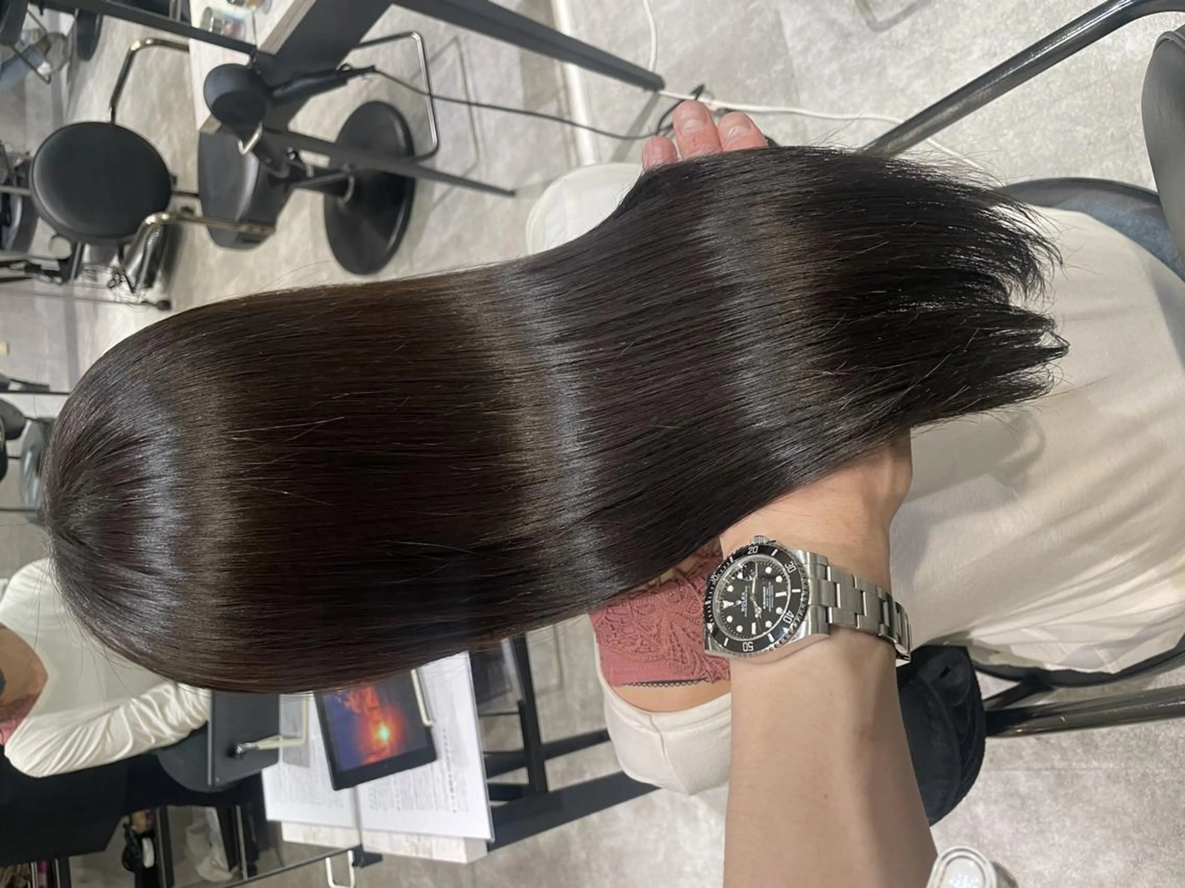 ロング 似合わせカット ヘアカラー トリートメント Ammi hairのヘアスタイル