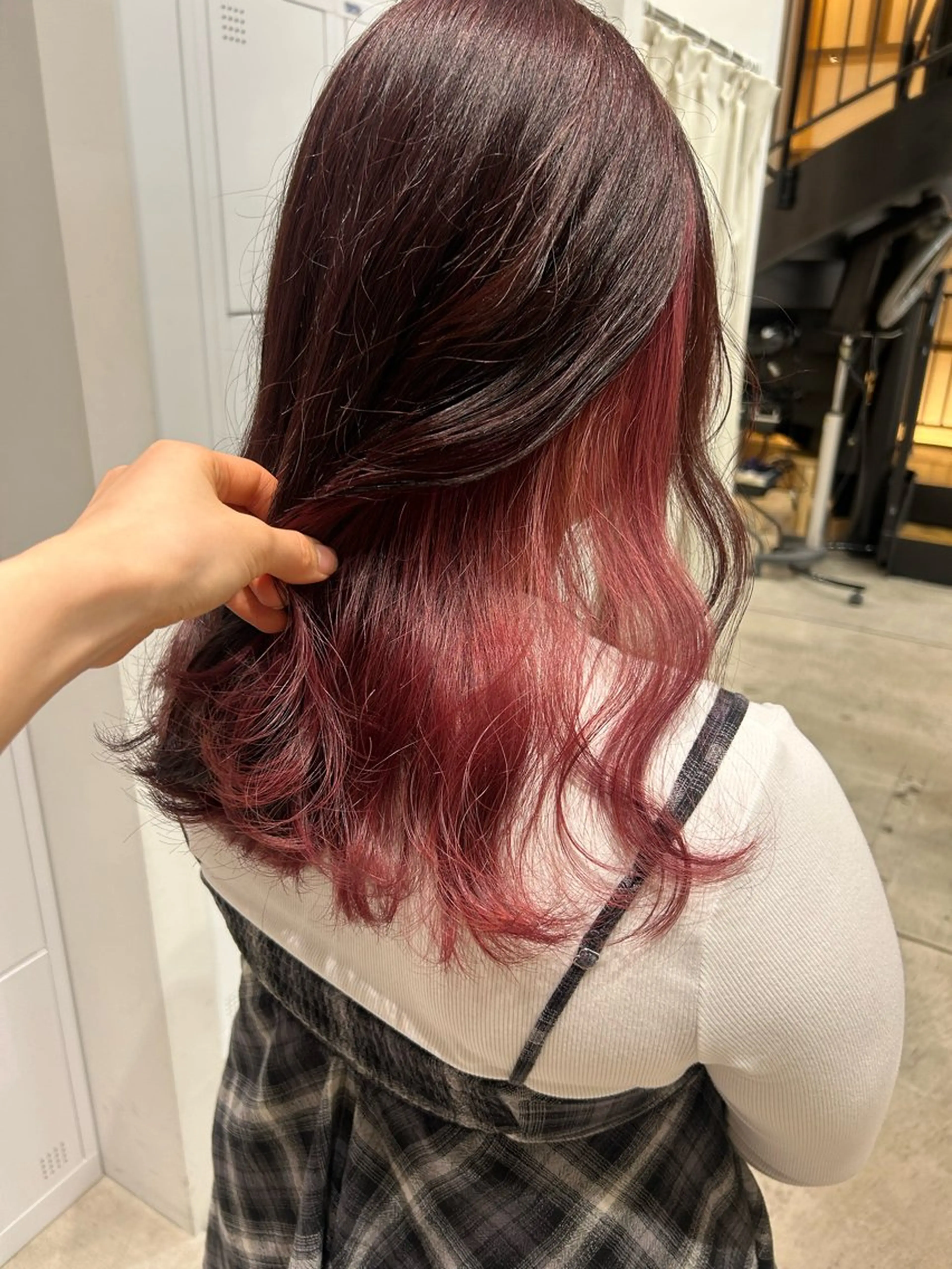 ロング カラー ヘアアレンジ カット ヘアカラー トリートメント yuka .のヘアスタイル