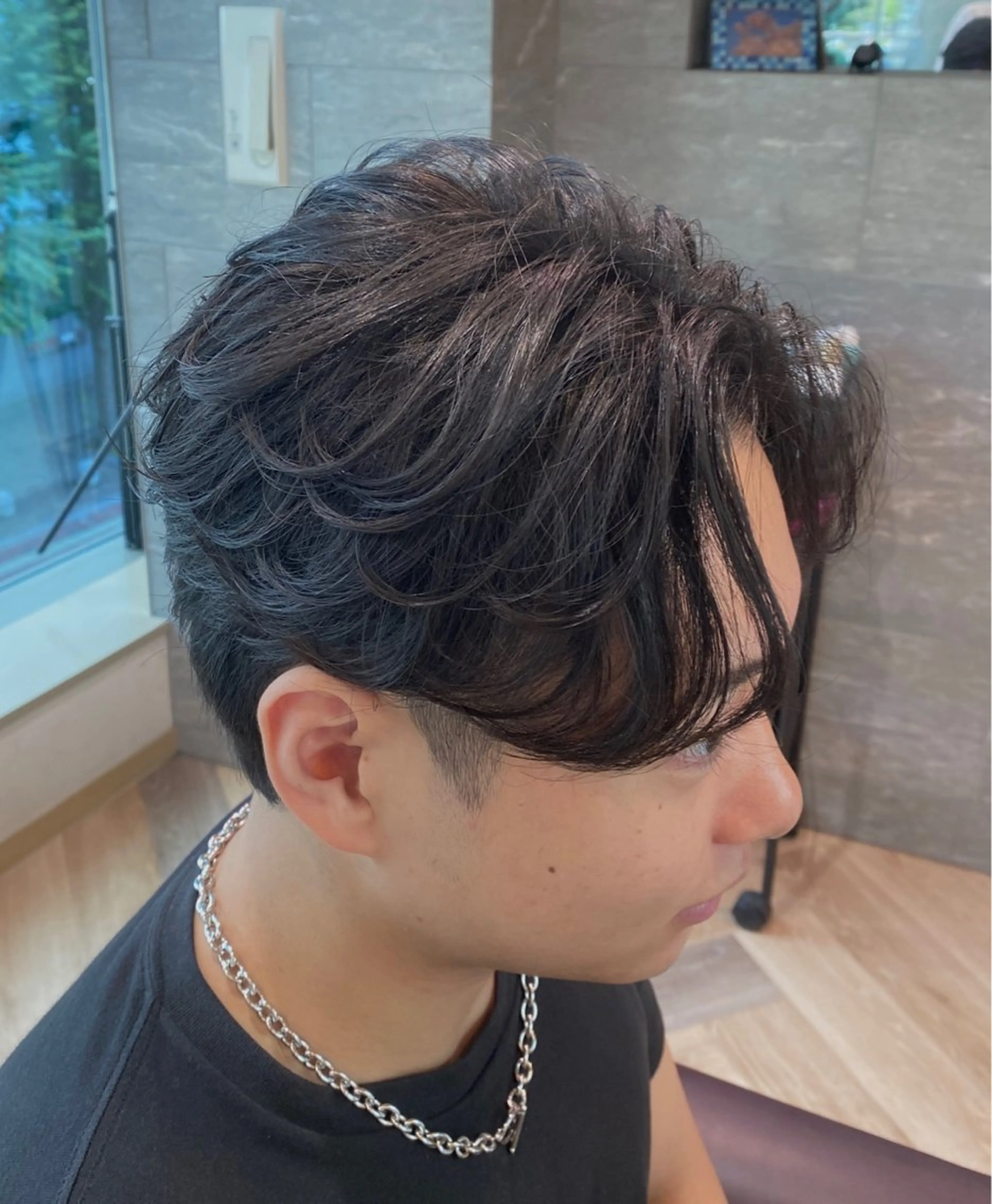 メンズ メンズ特化/フェザー /パーマ/伊勢元のヘアスタイル