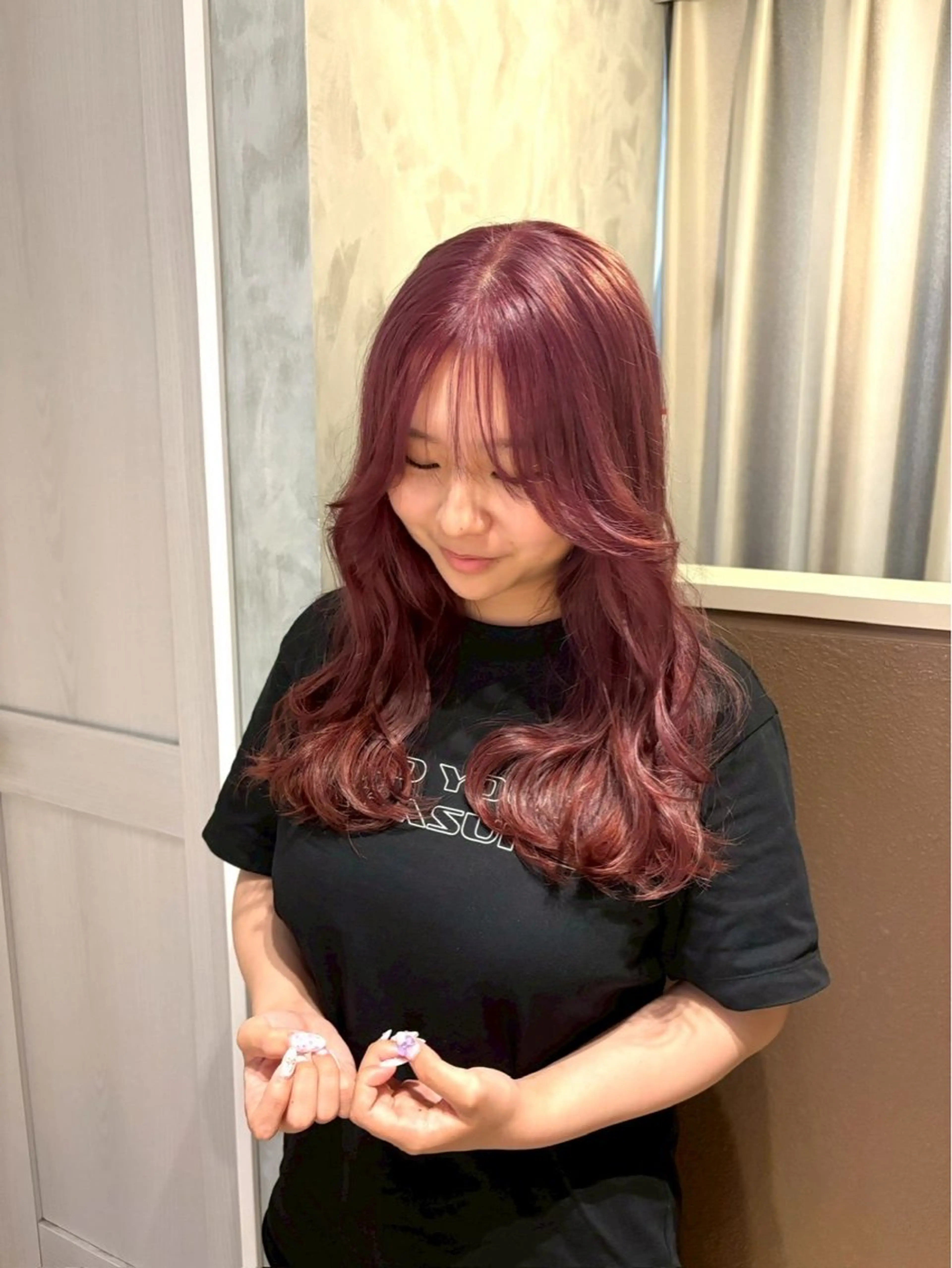 ロング 齋 花音のヘアスタイル